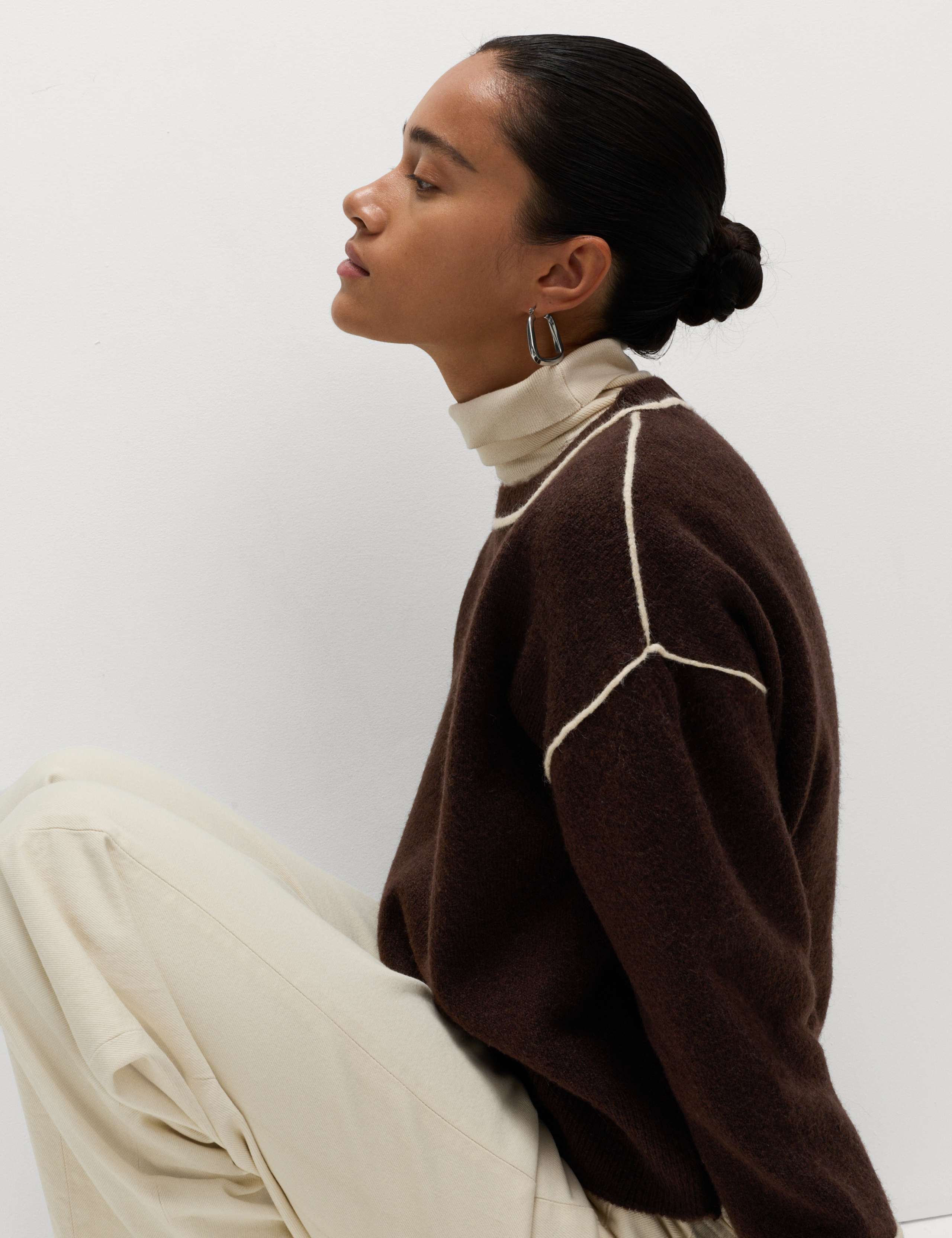 Tipped Detail Relaxed Fit Jumper 6 of 6