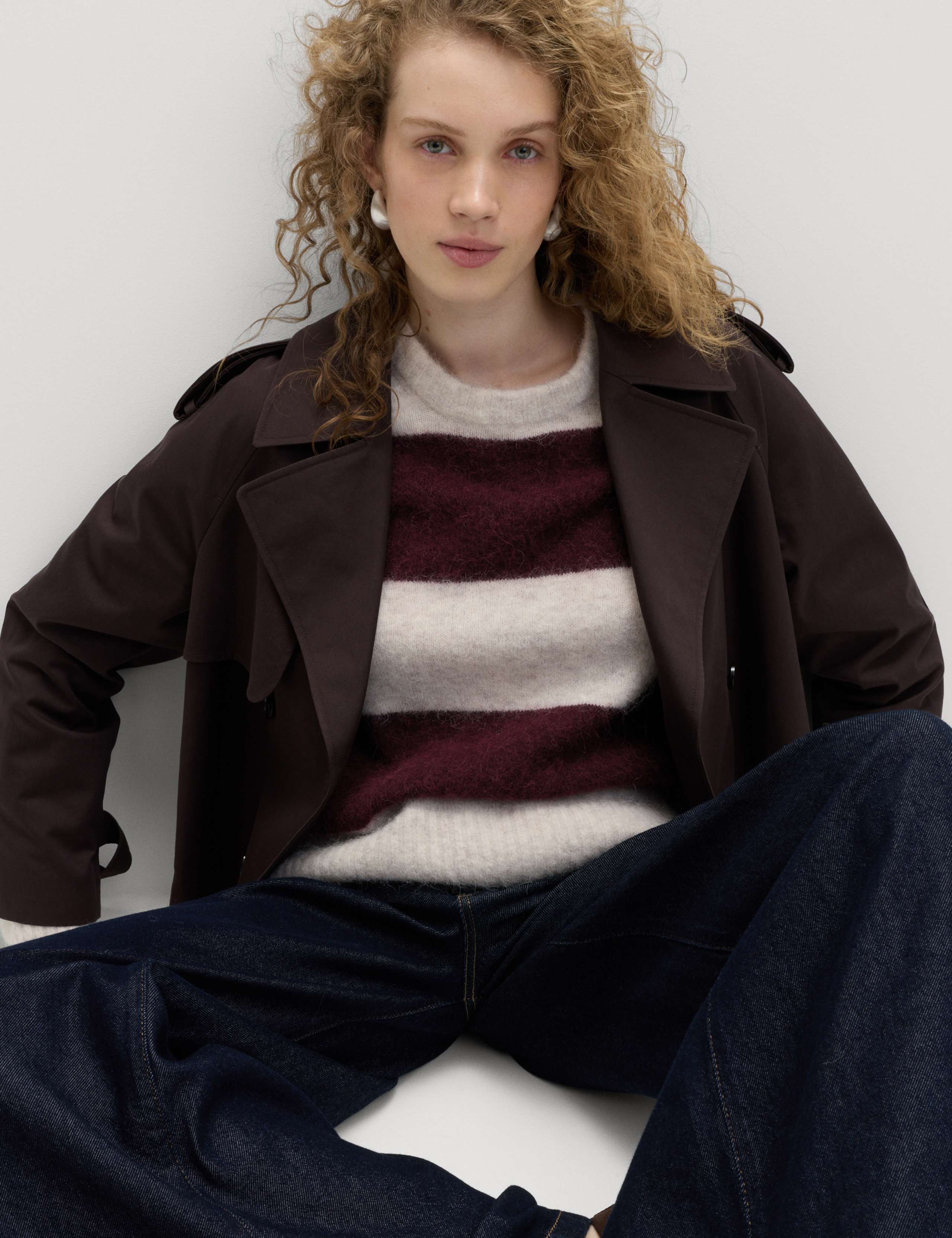 Alpaca Blend Striped Textured Relaxed Jumper 3 of 5