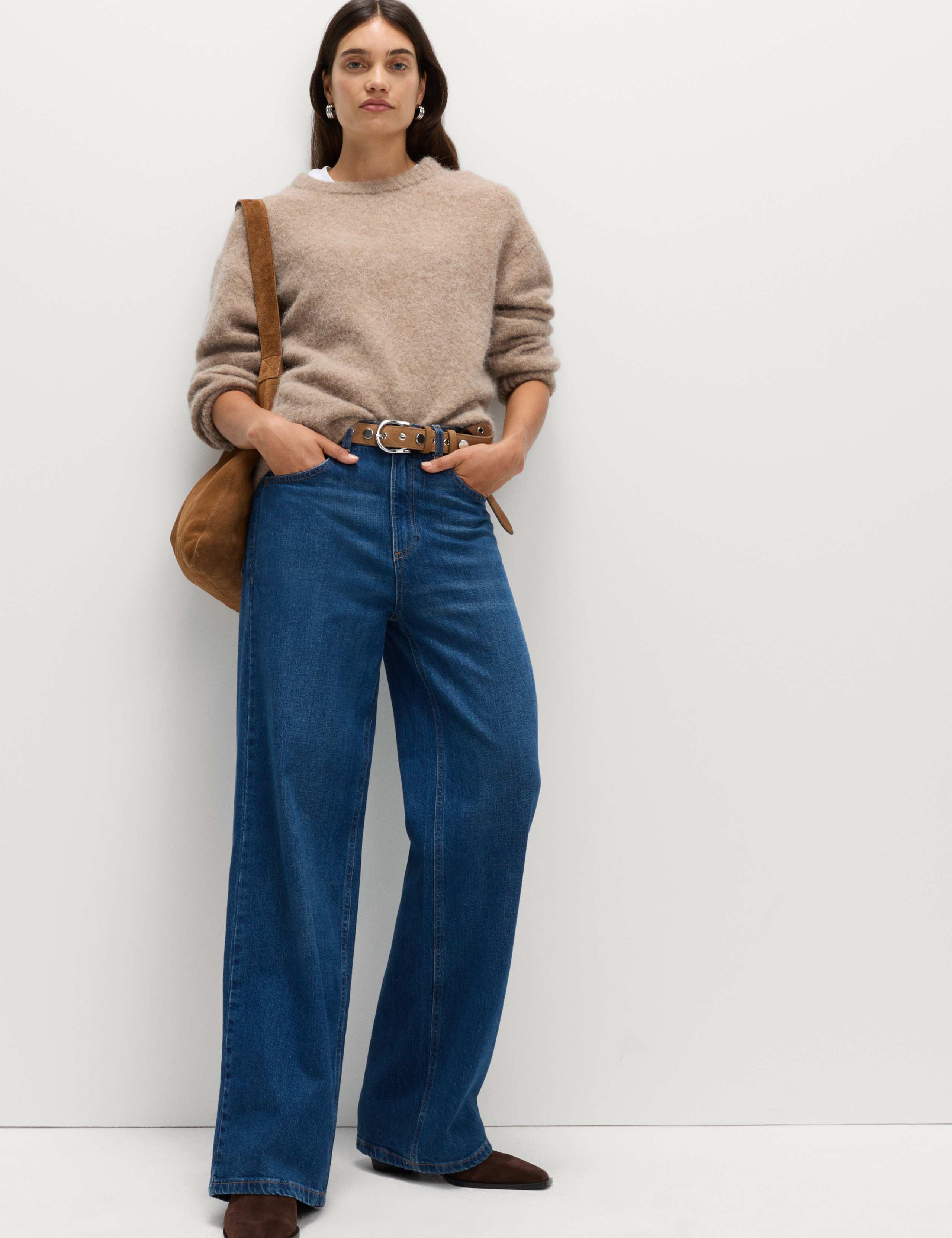 Alpaca Blend Textured Relaxed Jumper 3 of 4