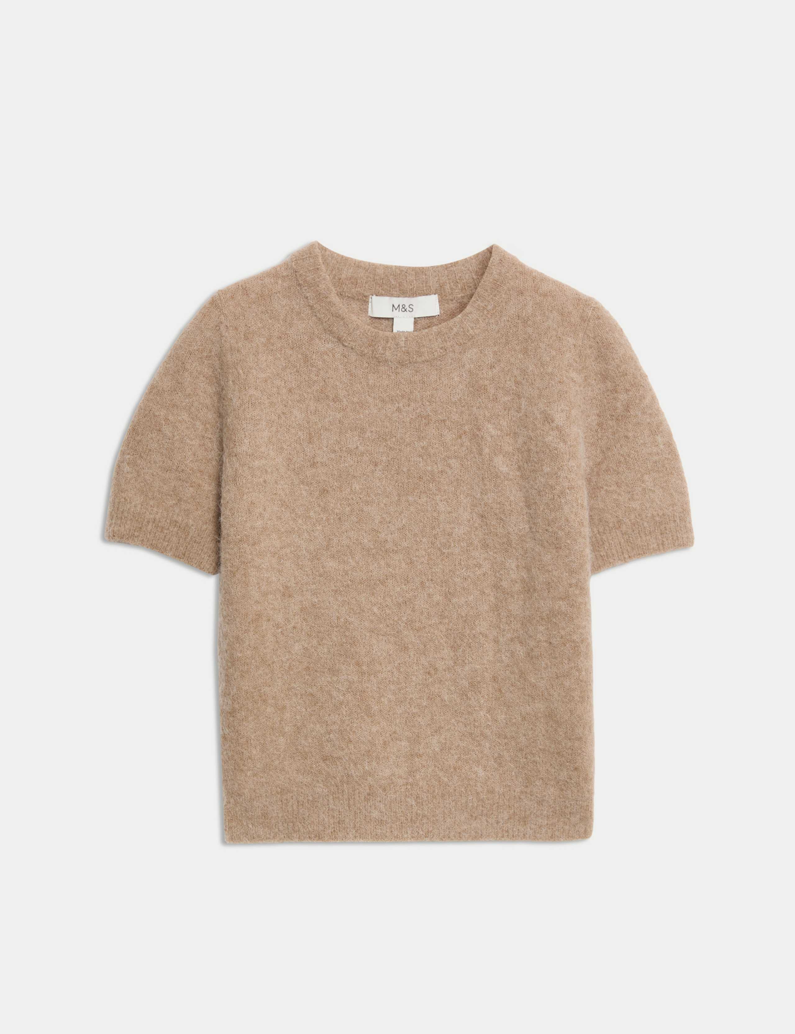 Brushed Alpaca Blend Knitted Top 2 of 7
