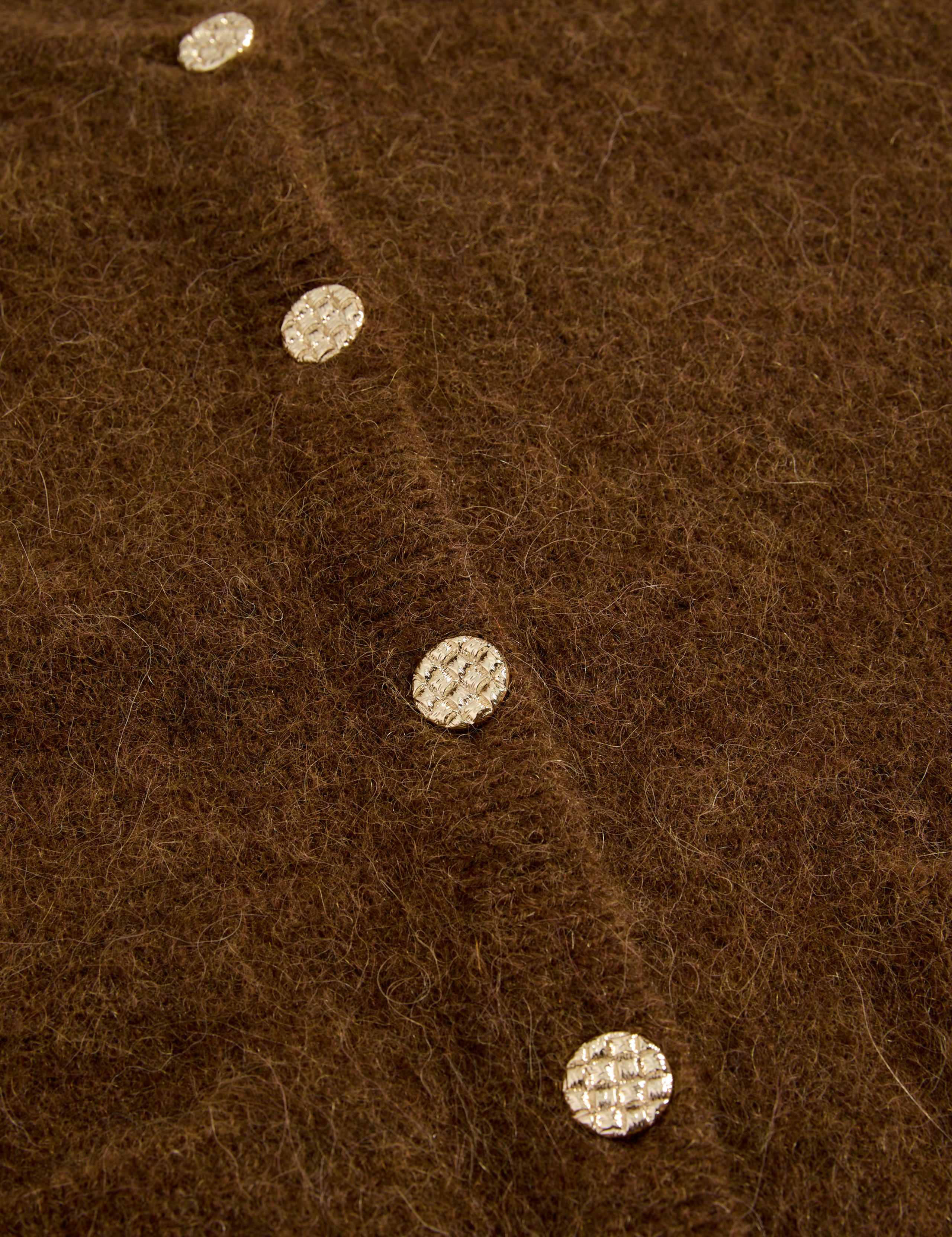 Alpaca Blend Button Front Cropped Cardigan 7 of 7