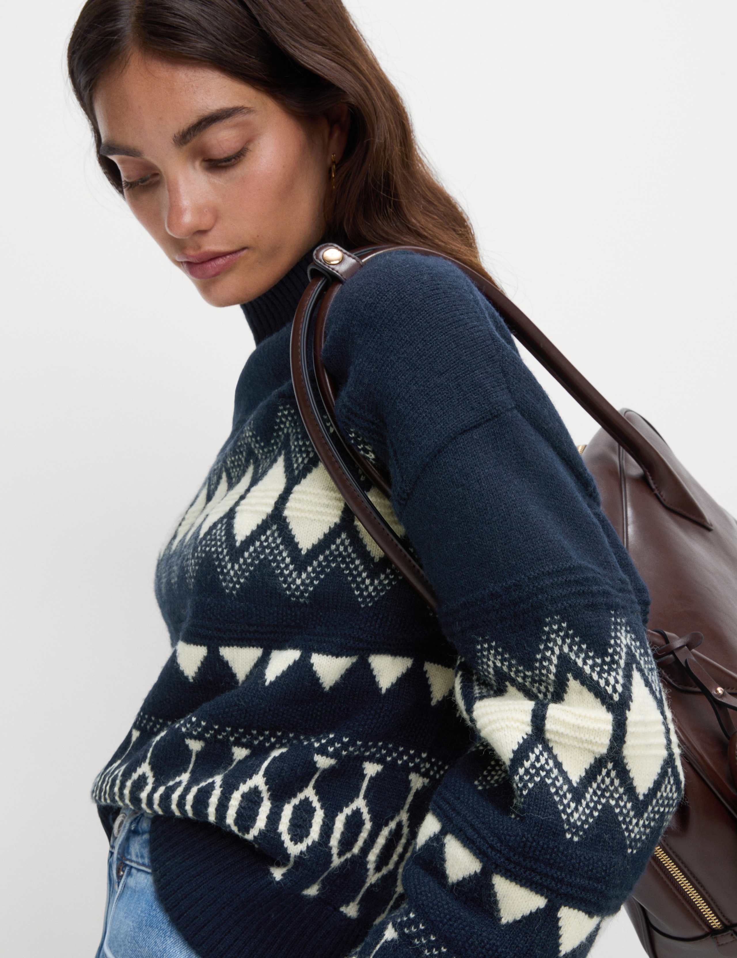 Wool Blend Fair Isle Jumper 4 of 6