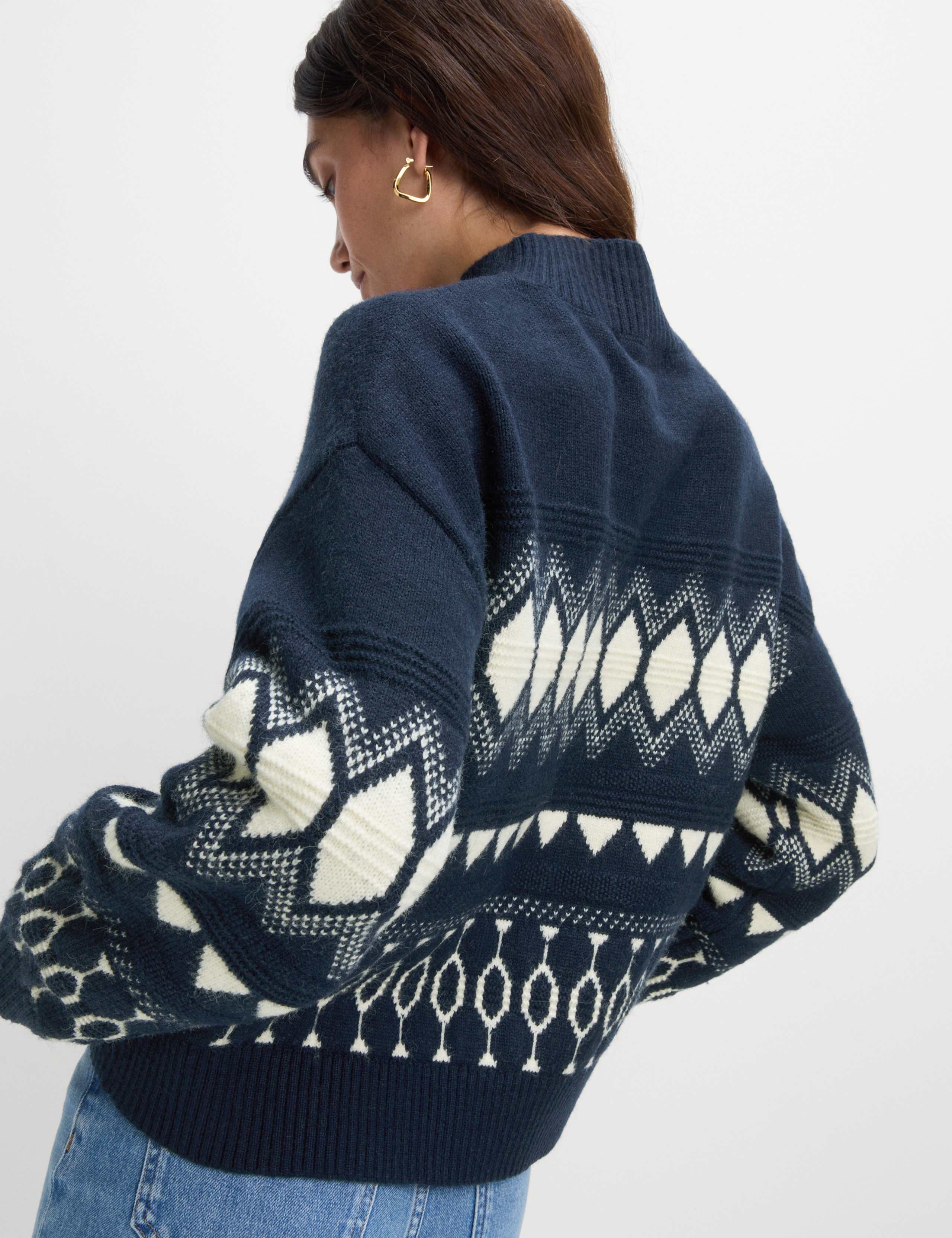 Wool Blend Fair Isle Jumper 5 of 6
