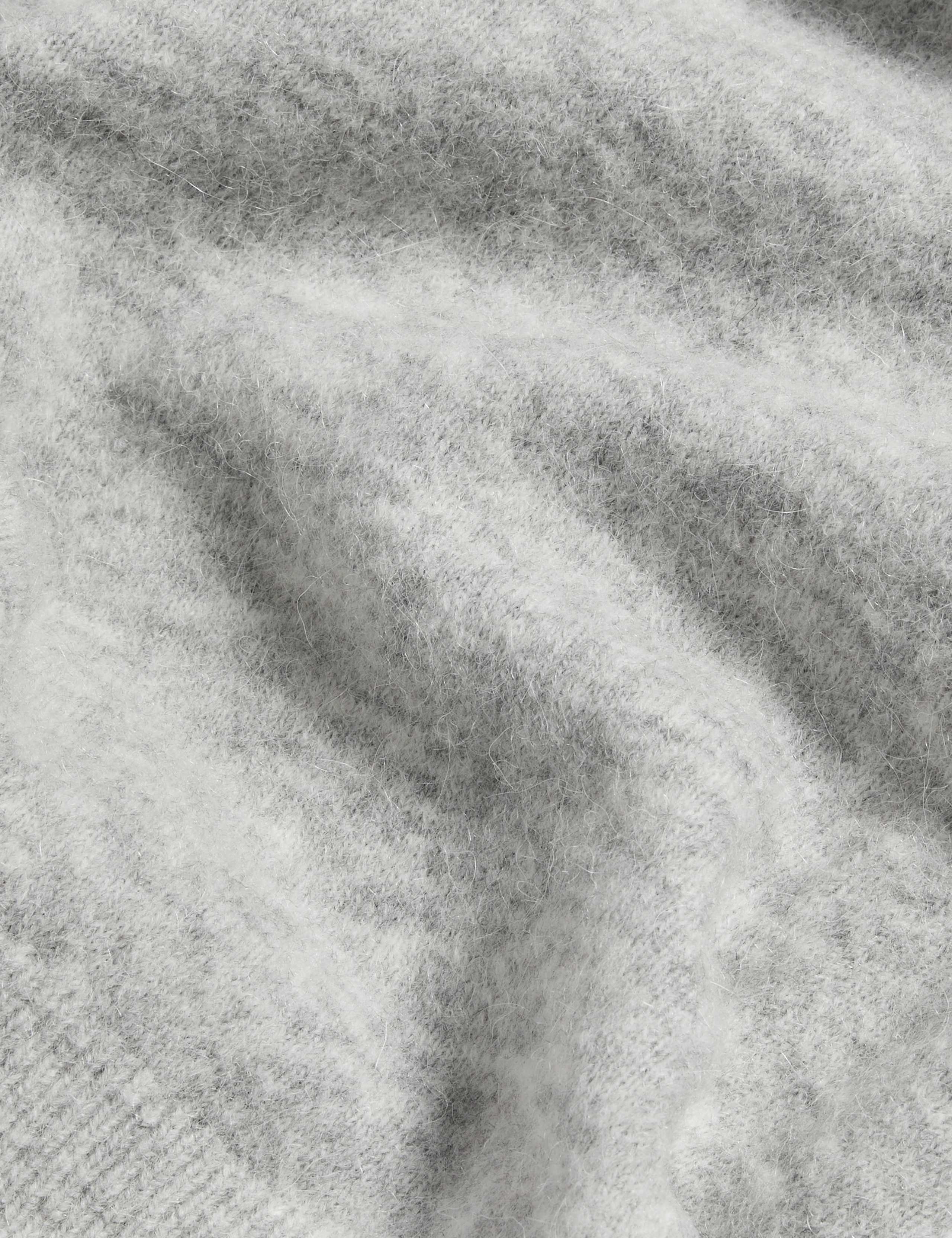 V-Neck Cropped Cardigan with Alpaca 6 of 6