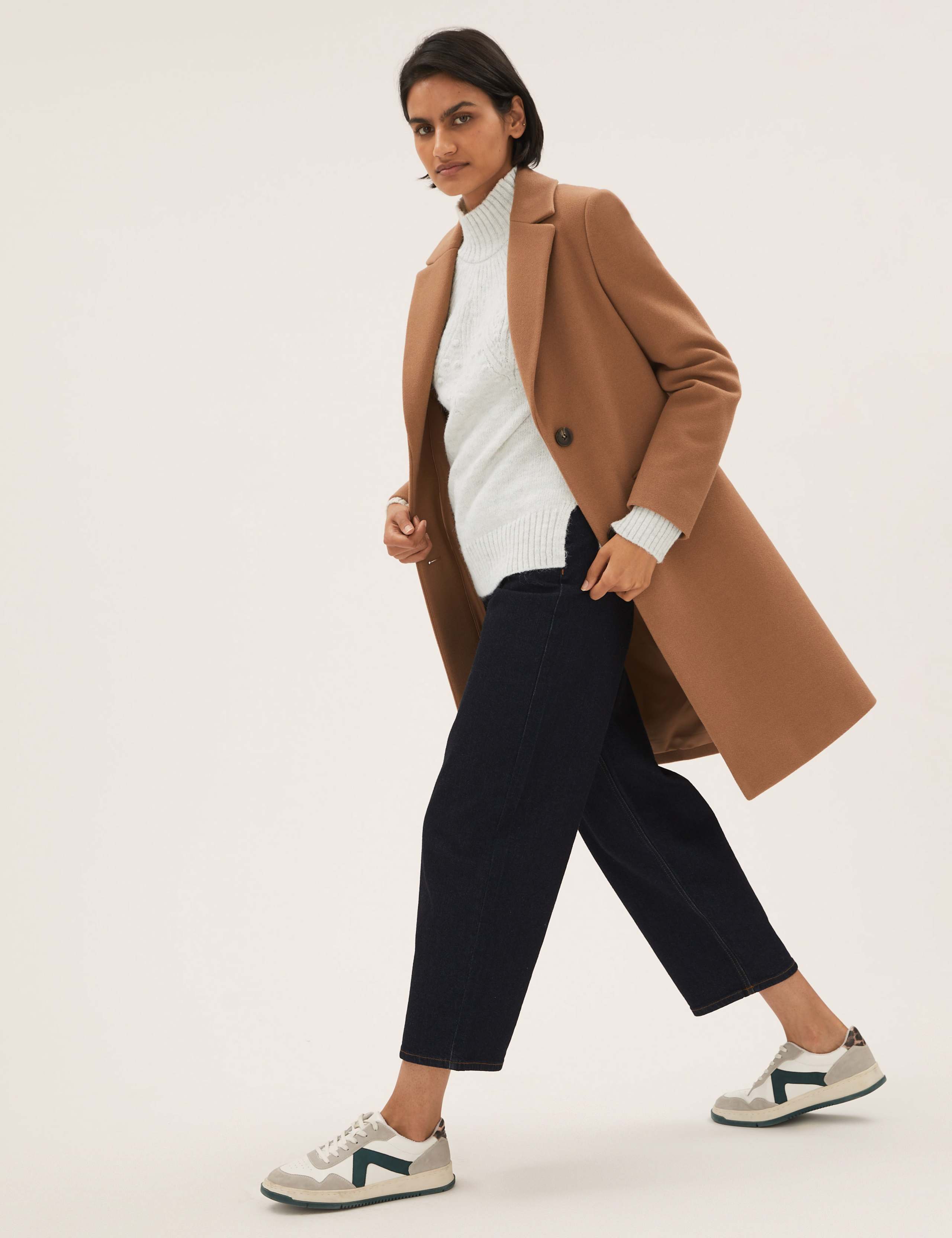 Diamond Bobble Funnel Neck Relaxed Jumper 4 of 6