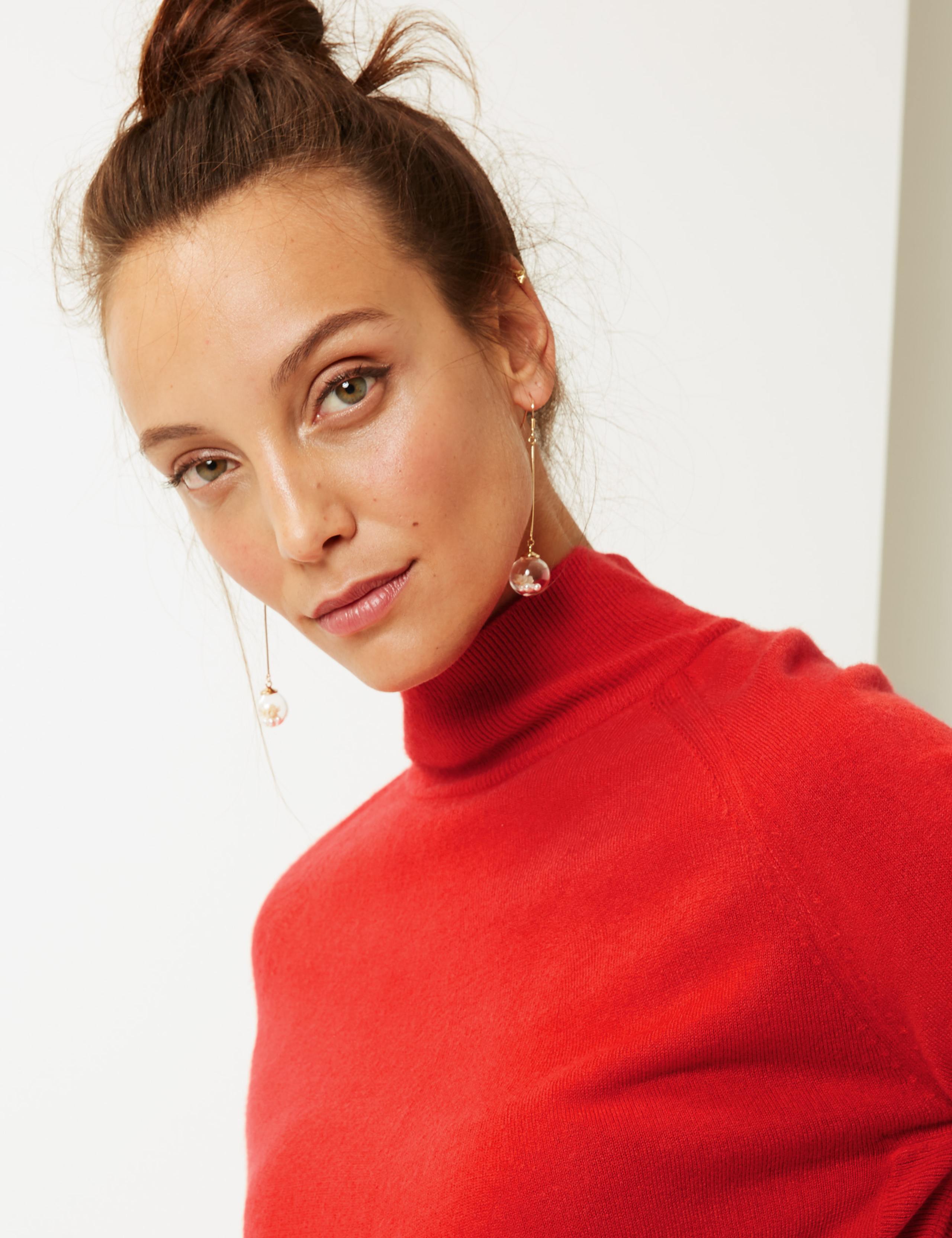 Curved Hem High Neck Jumper 3 of 4