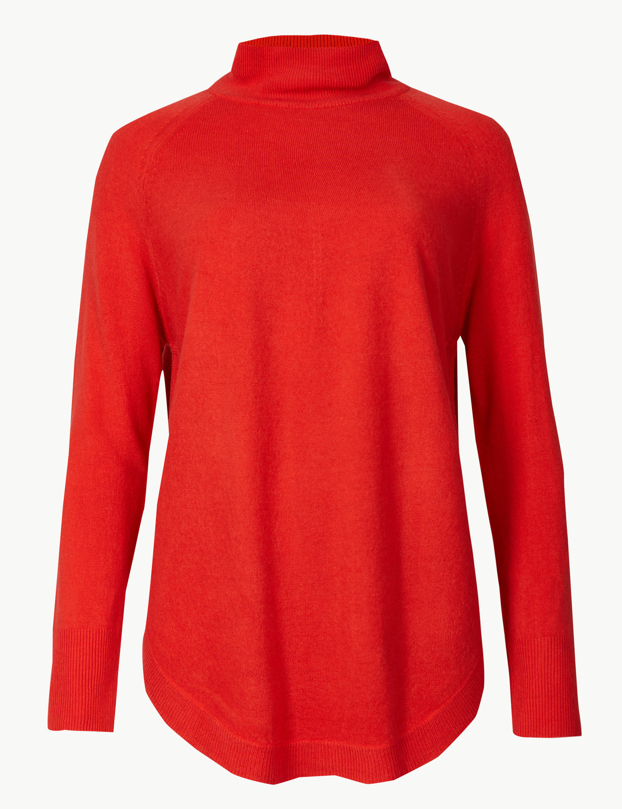Curved Hem High Neck Jumper 2 of 4