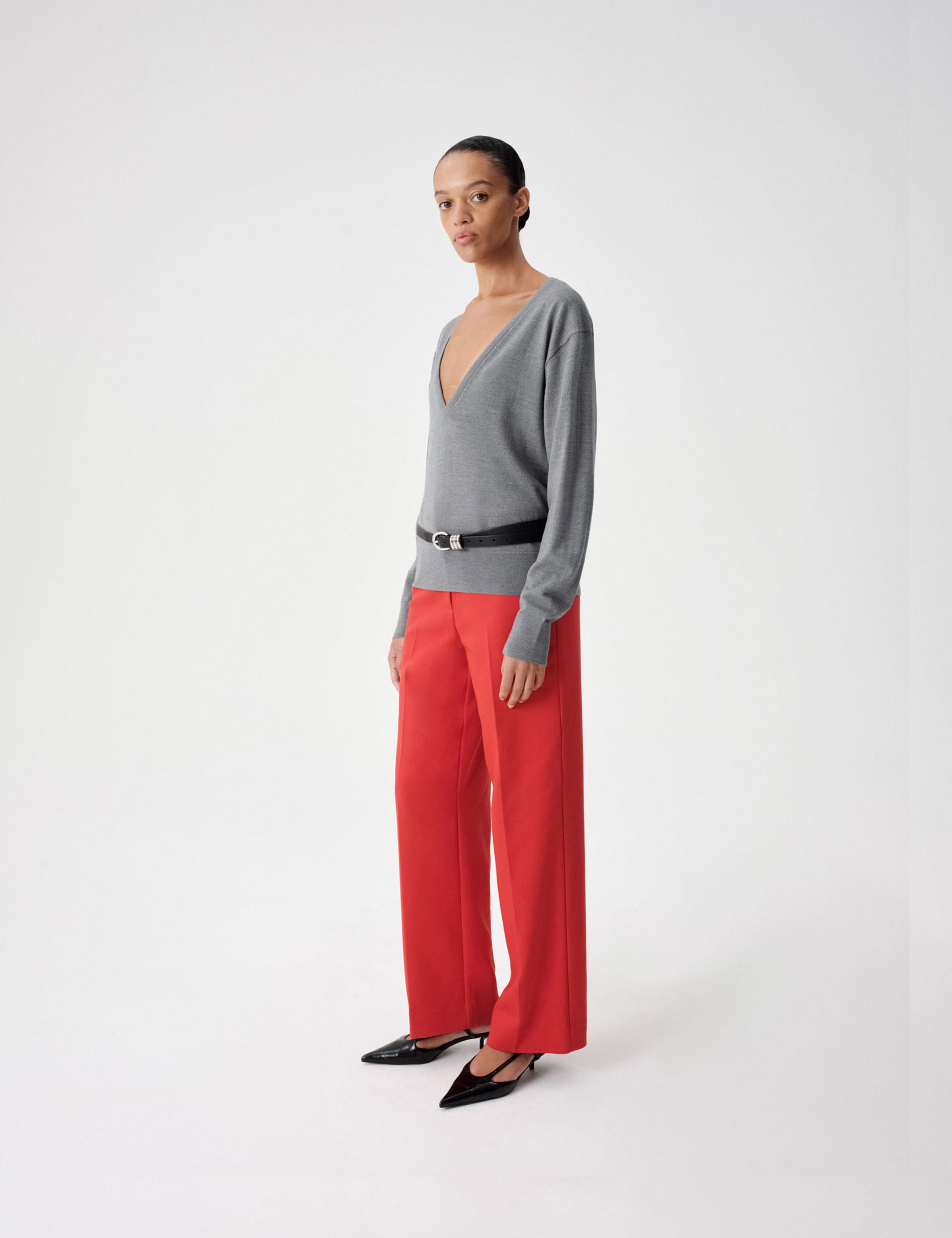 V Neck Jumper With Merino Wool 3 of 8