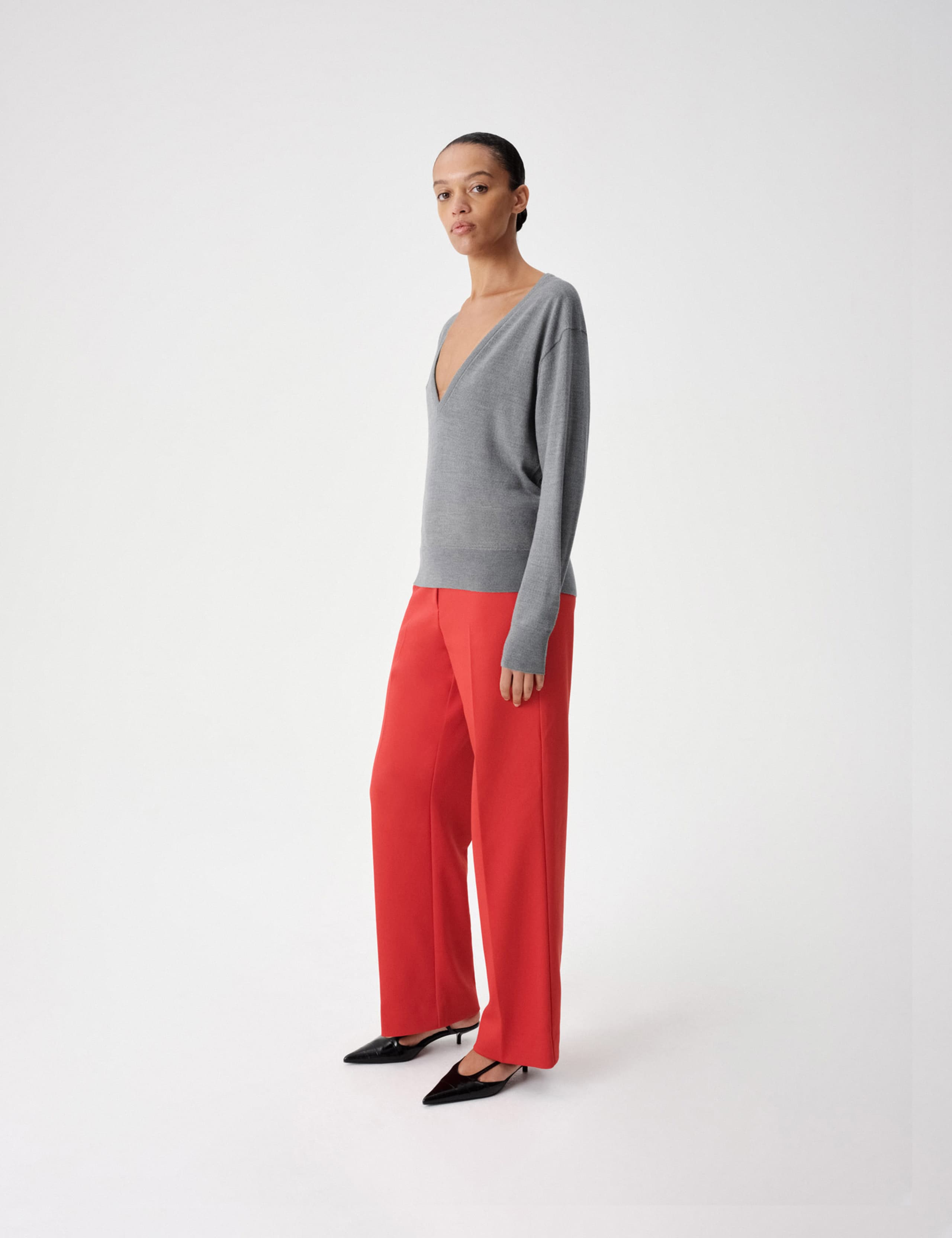 V Neck Jumper With Merino Wool 4 of 8