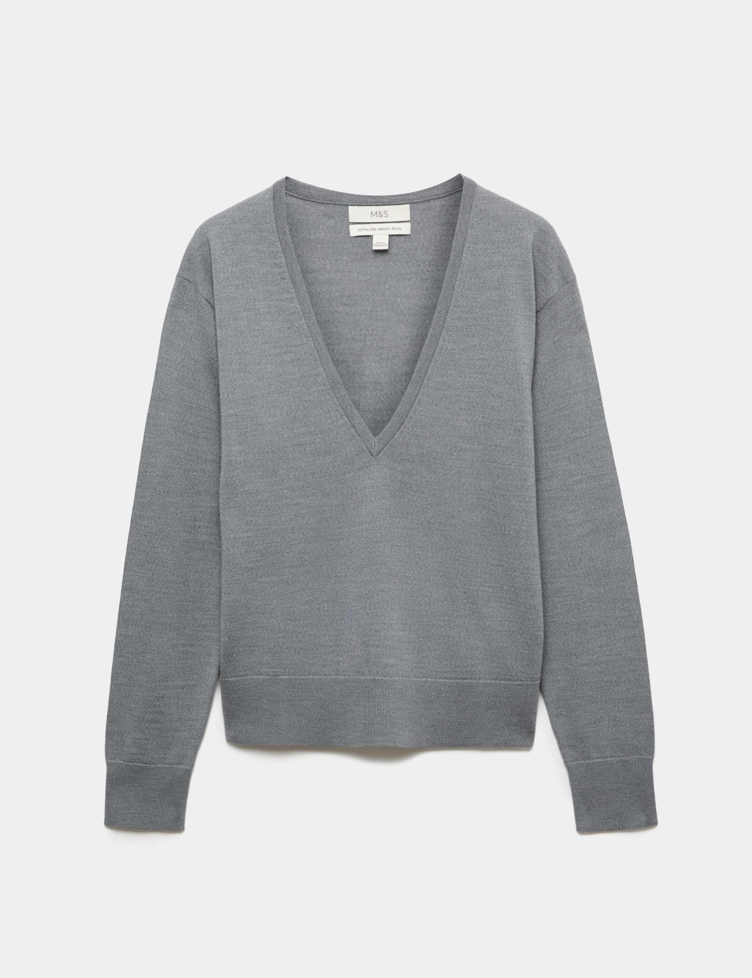 V Neck Jumper With Merino Wool 2 of 8