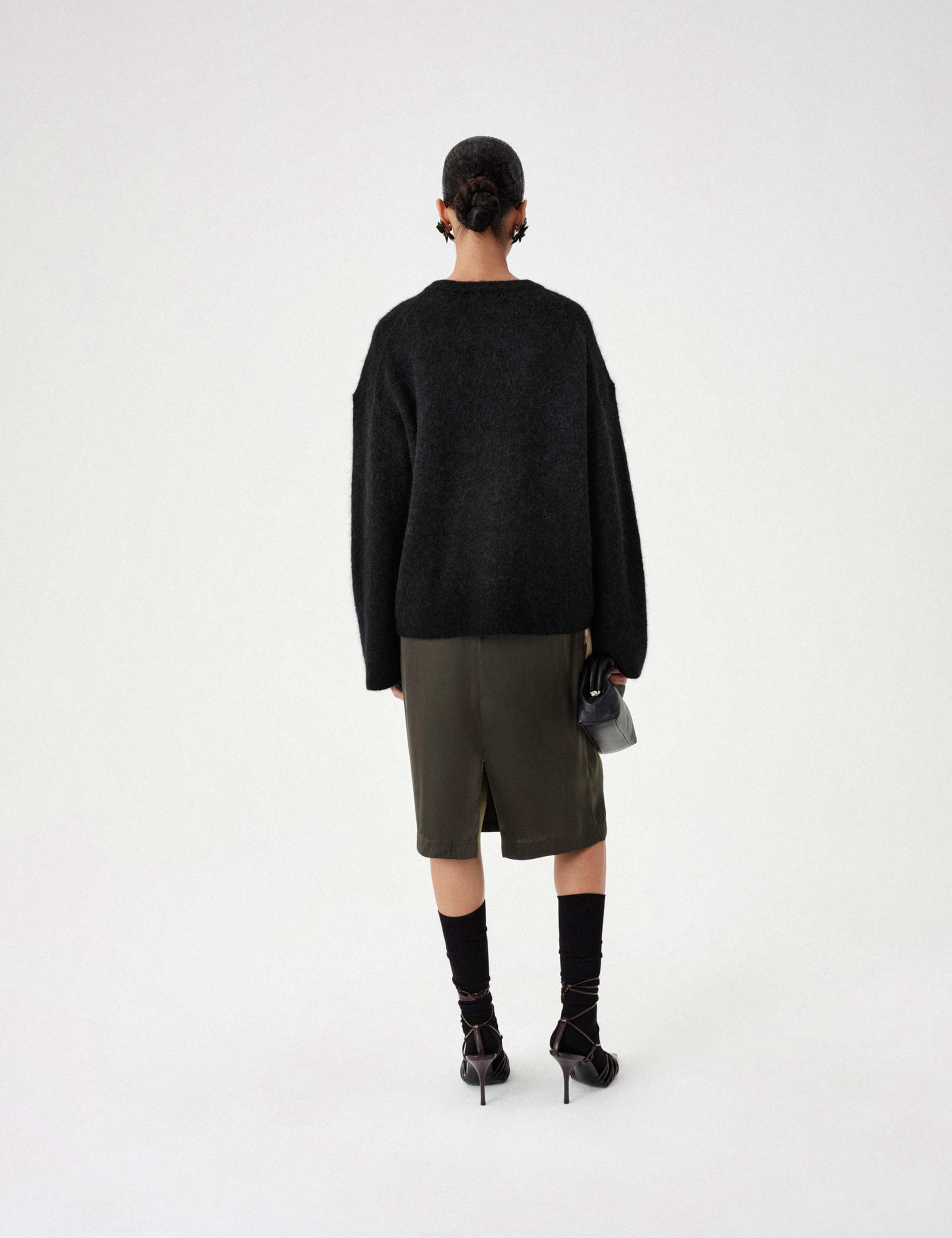 Brushed Wool Alpaca Blend Crew Neck Jumper 6 of 6