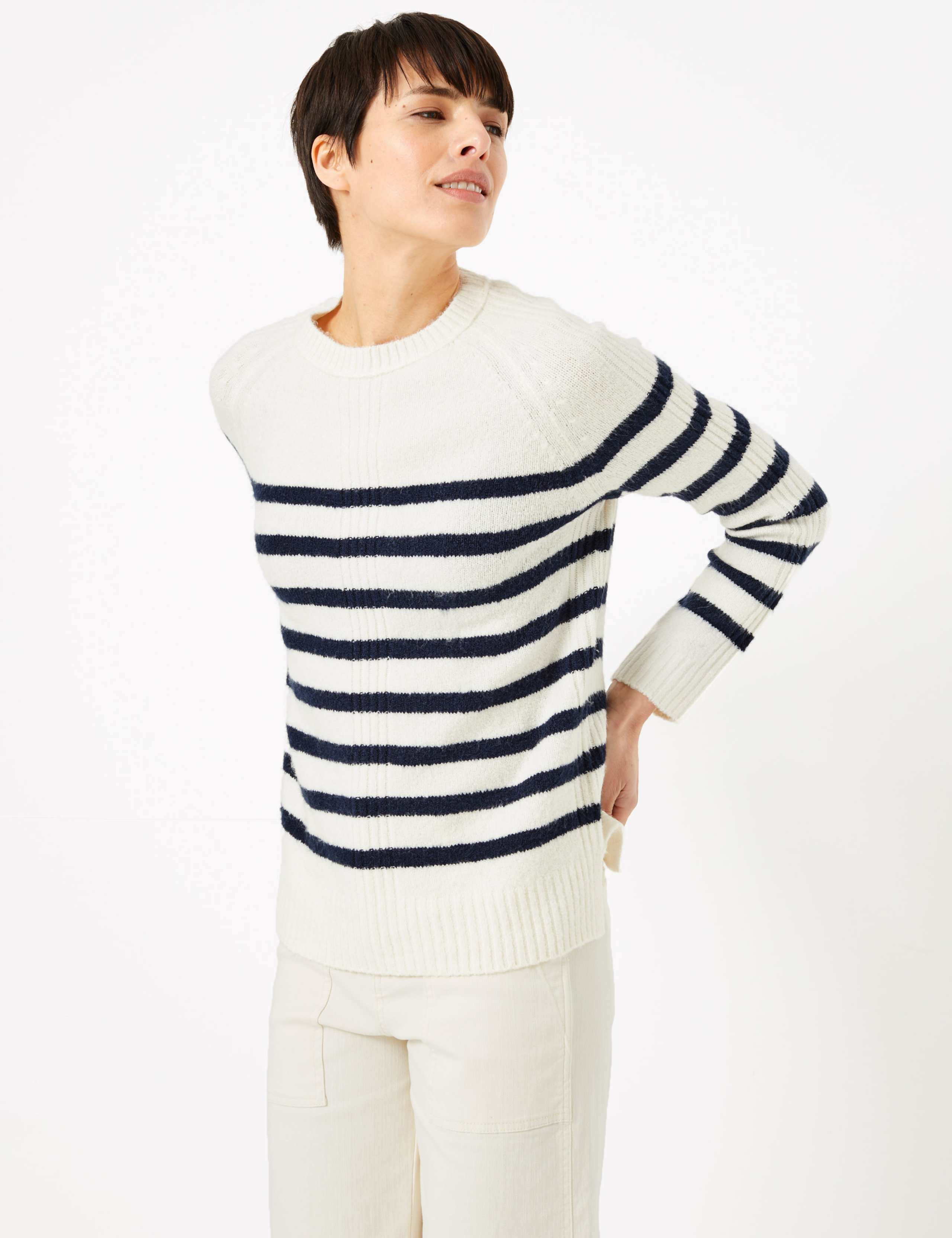 Striped Round Neck Jumper 1 of 5