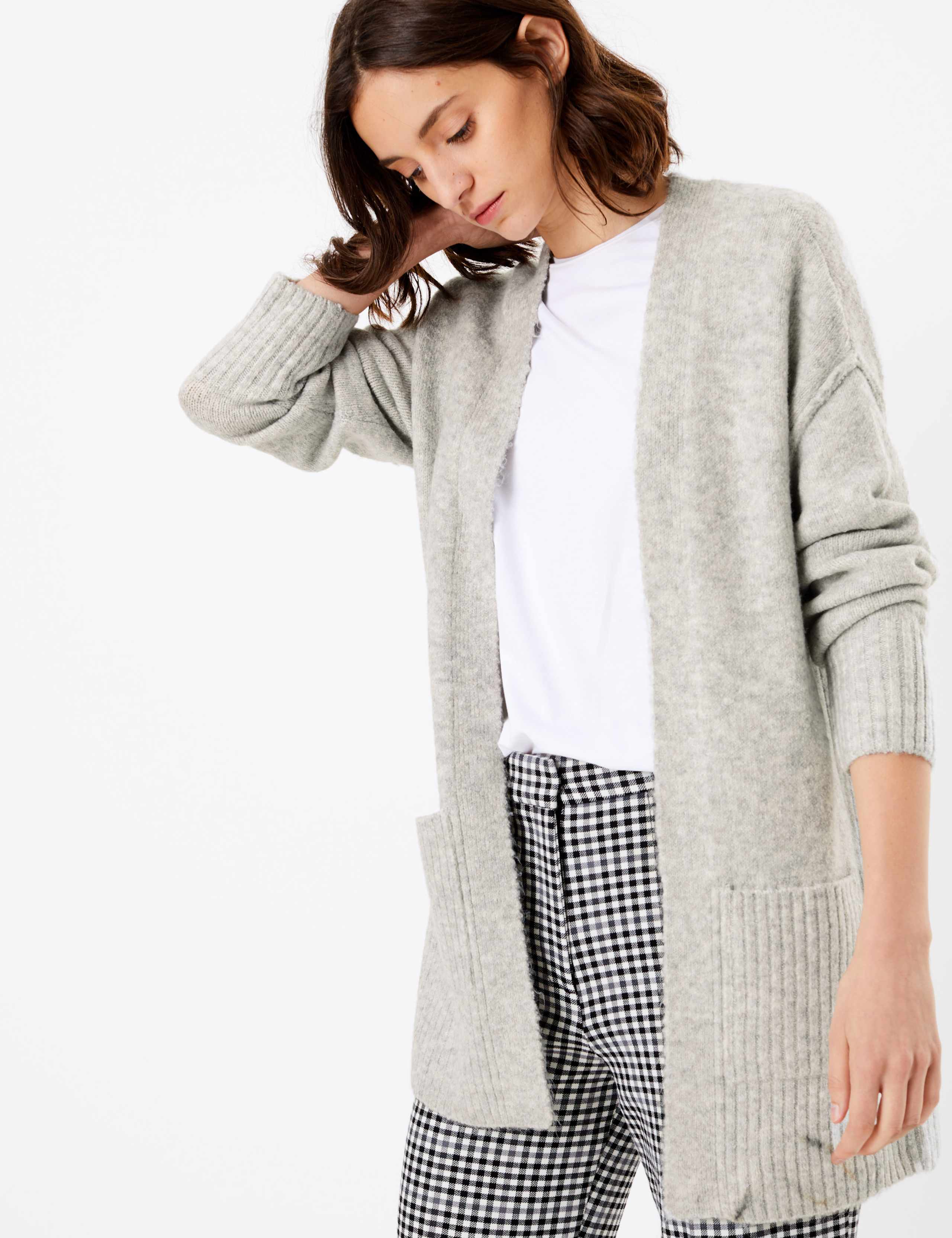 Ribbed Relaxed Fit Cardigan 1 of 4