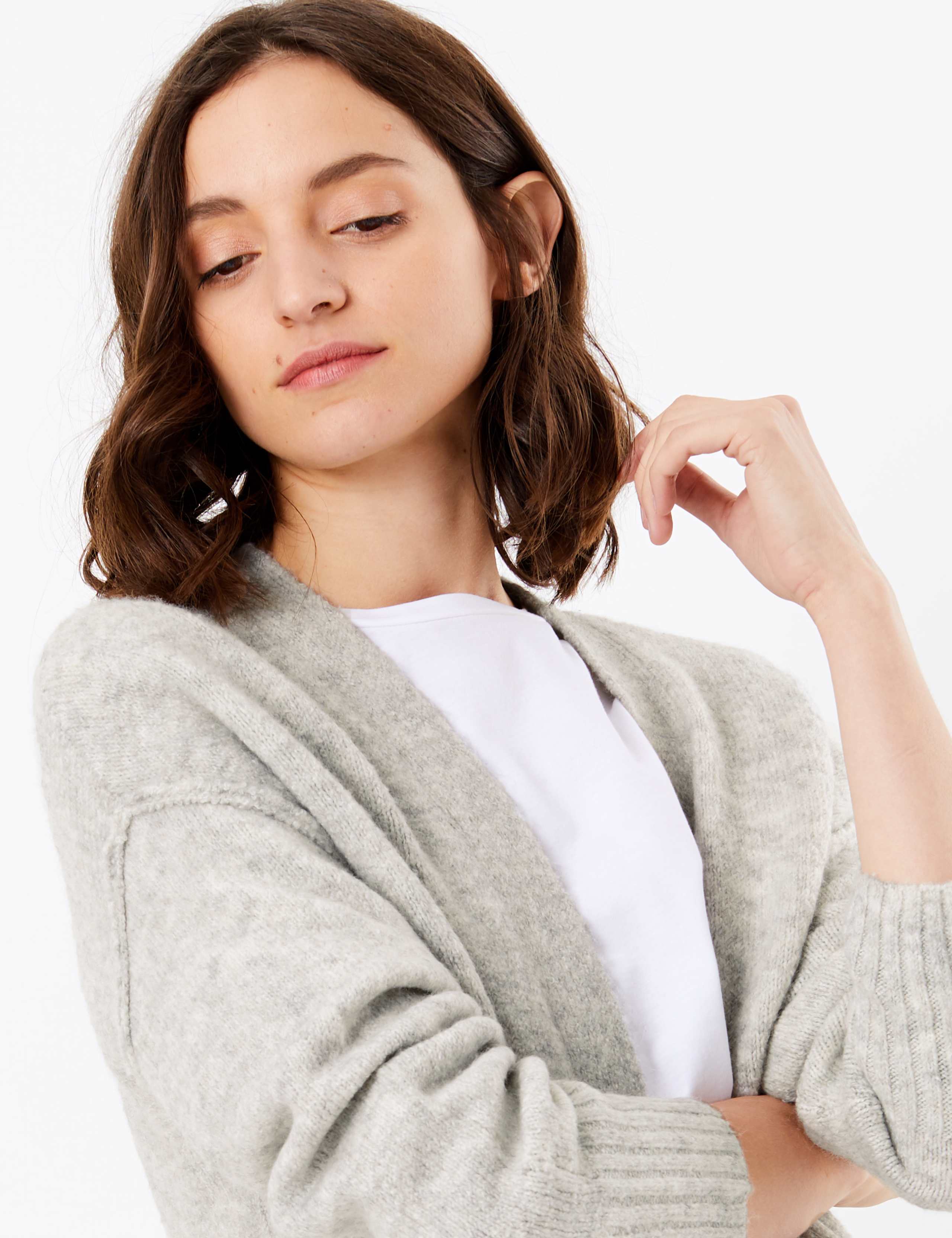 Ribbed Relaxed Fit Cardigan 3 of 4