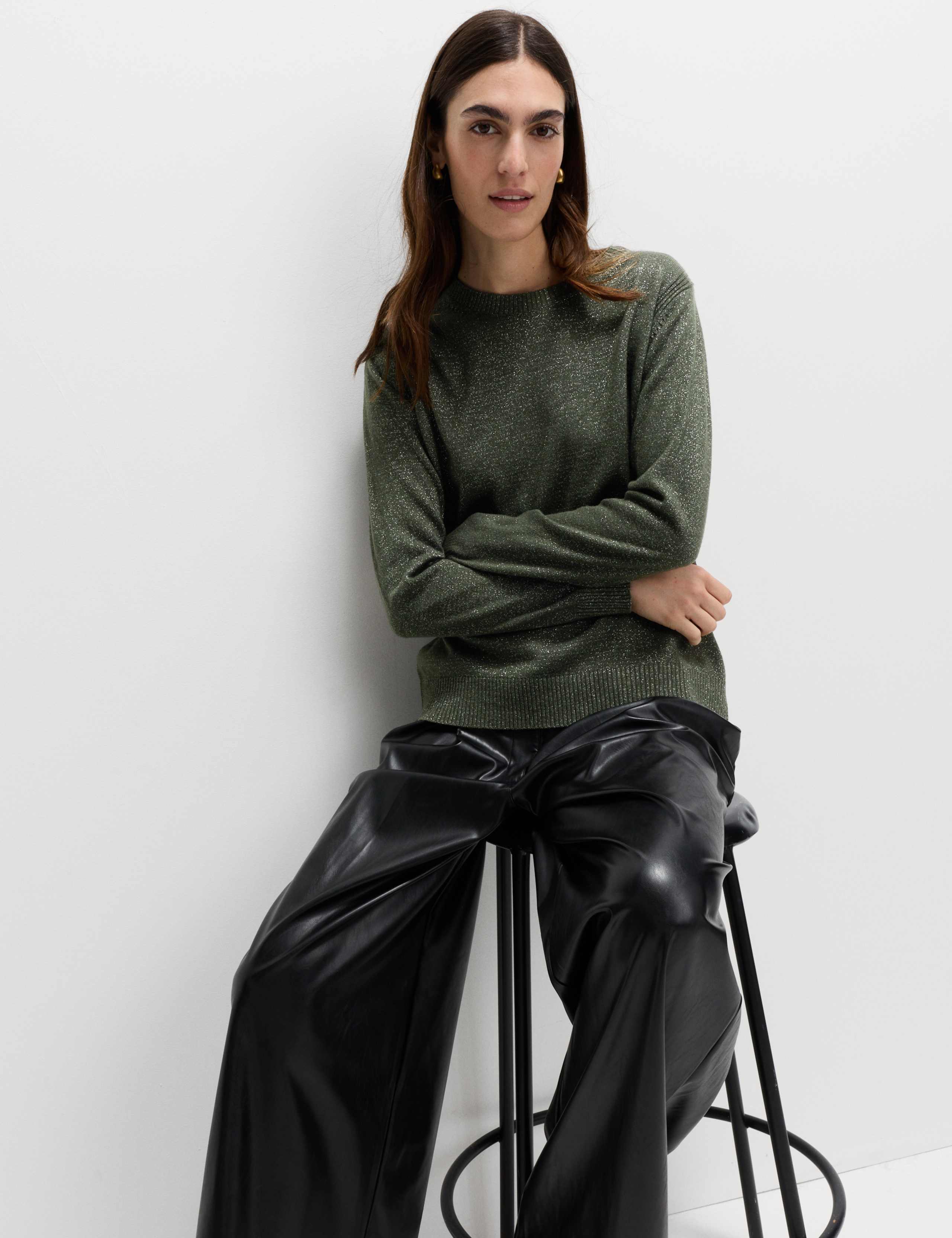 Cashmilon Sparkle Crew Neck Jumper 5 of 5