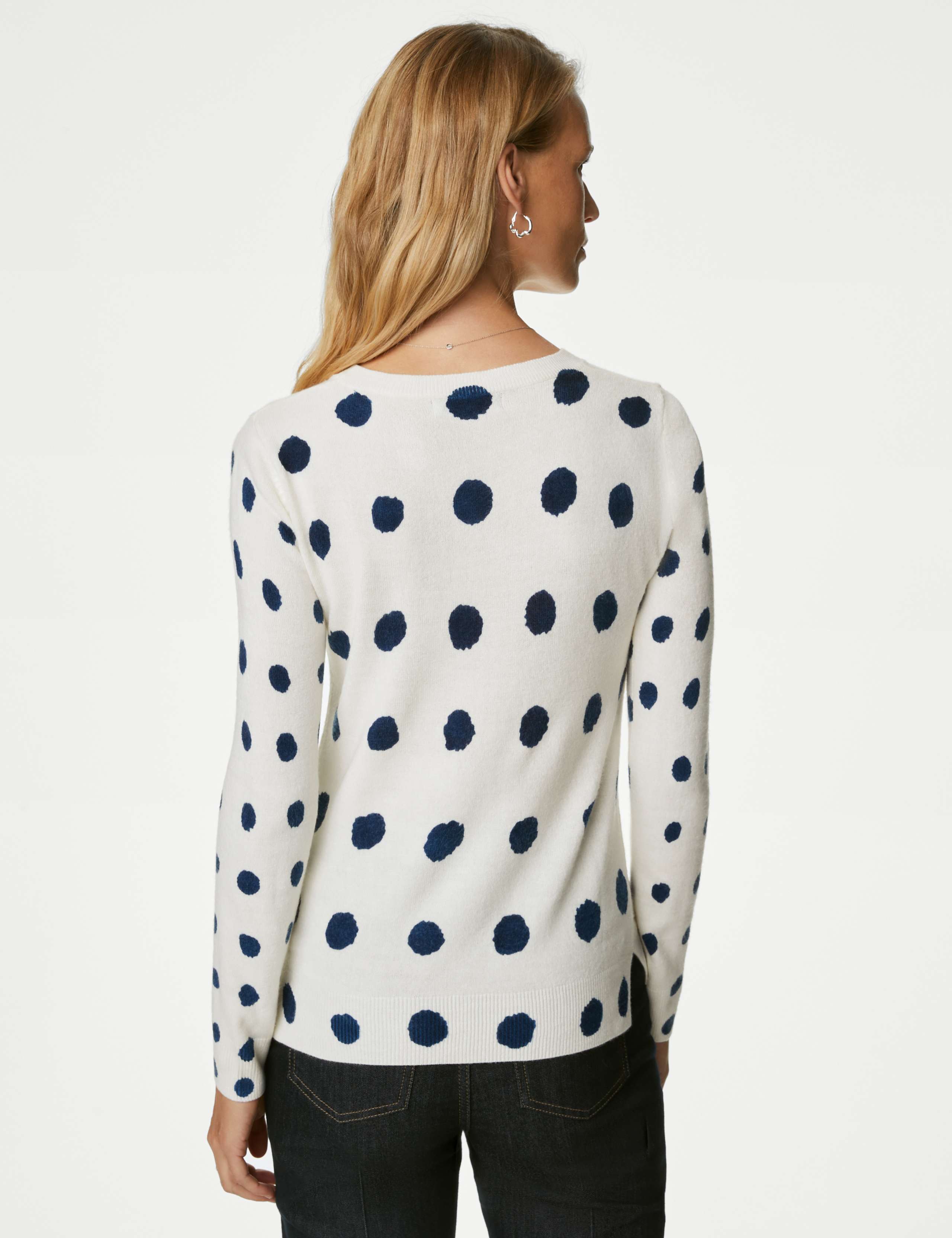 Supersoft Spot Print Crew Neck Jumper 5 of 6