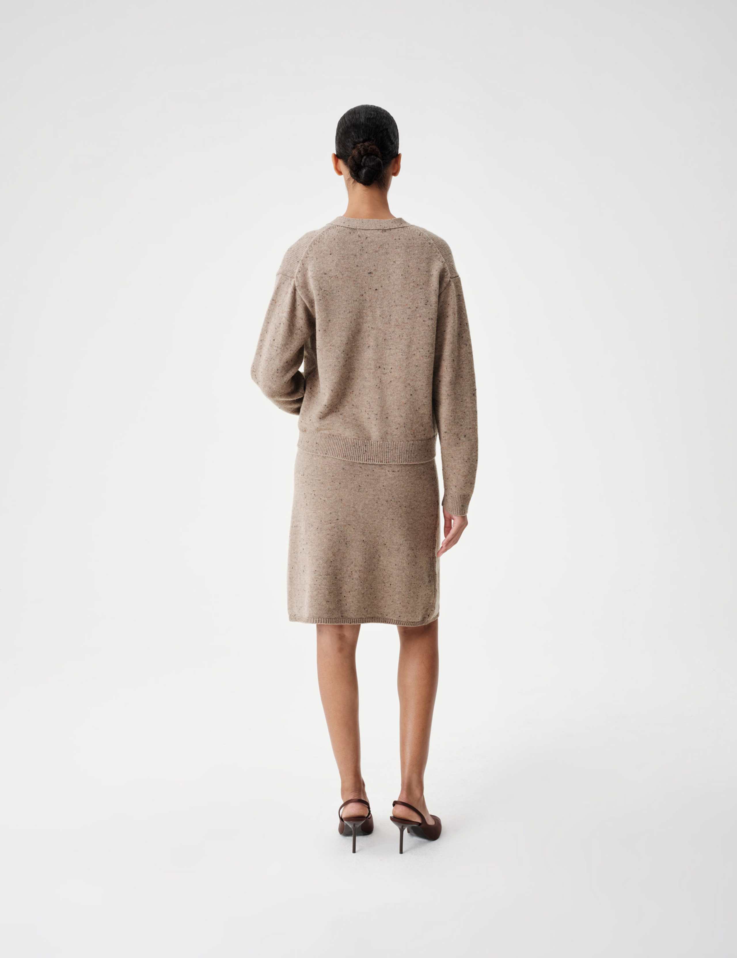 Nep Wool V Neck Relaxed Cardigan 6 of 7