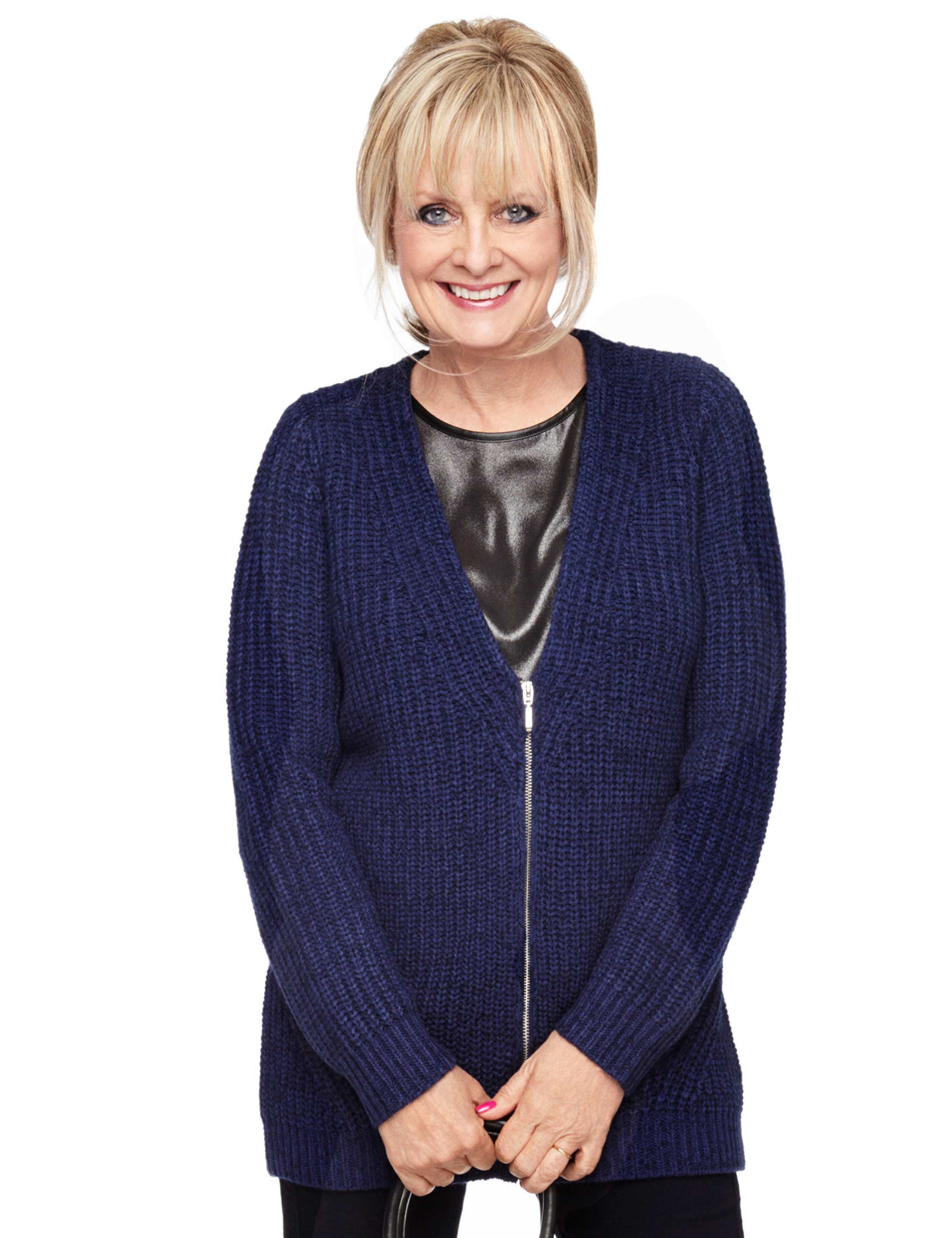 Twiggy for M&S Collection V-Neck Zipped Cardigan with Wool 1 of 3