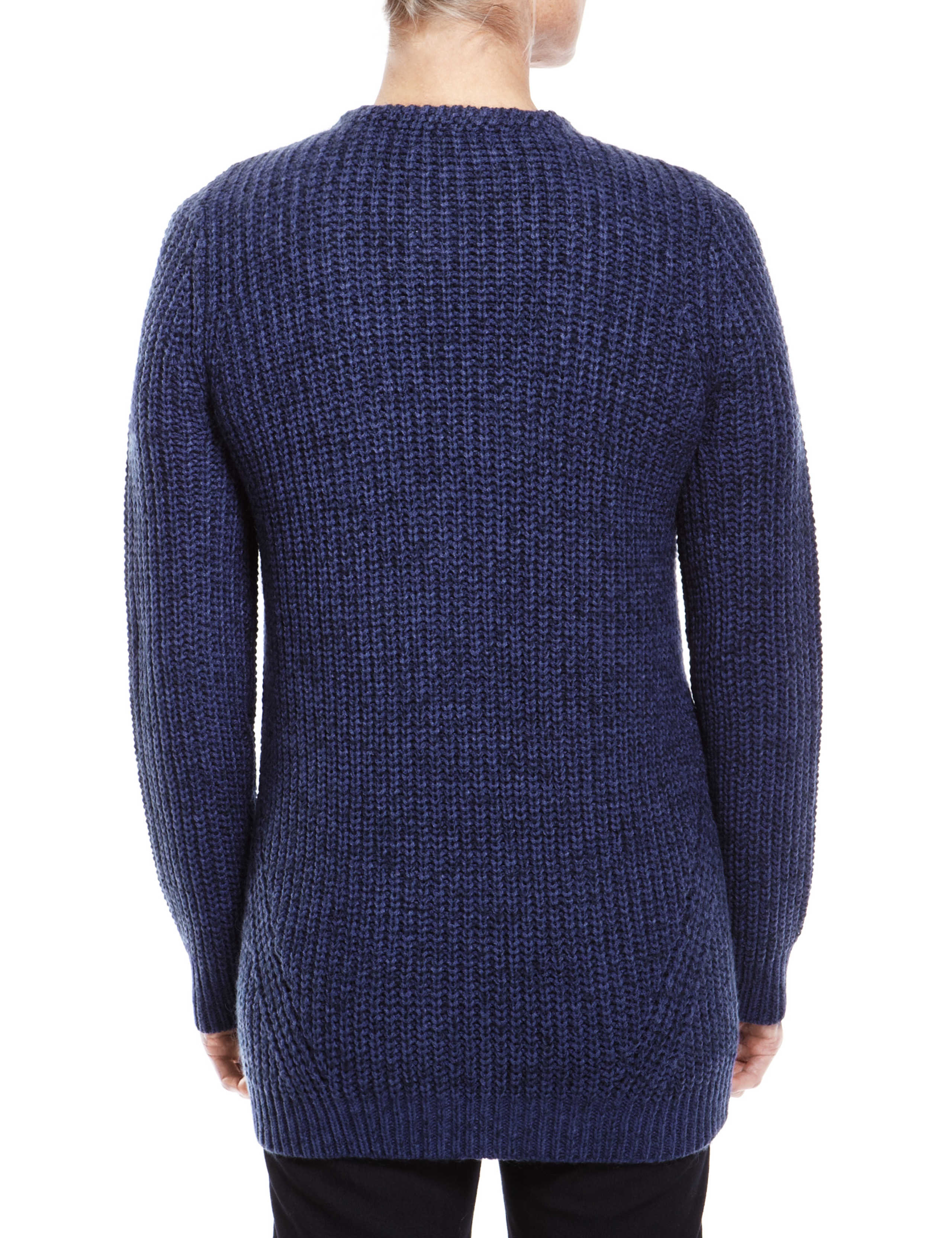 Twiggy for M&S Collection V-Neck Zipped Cardigan with Wool 3 of 3