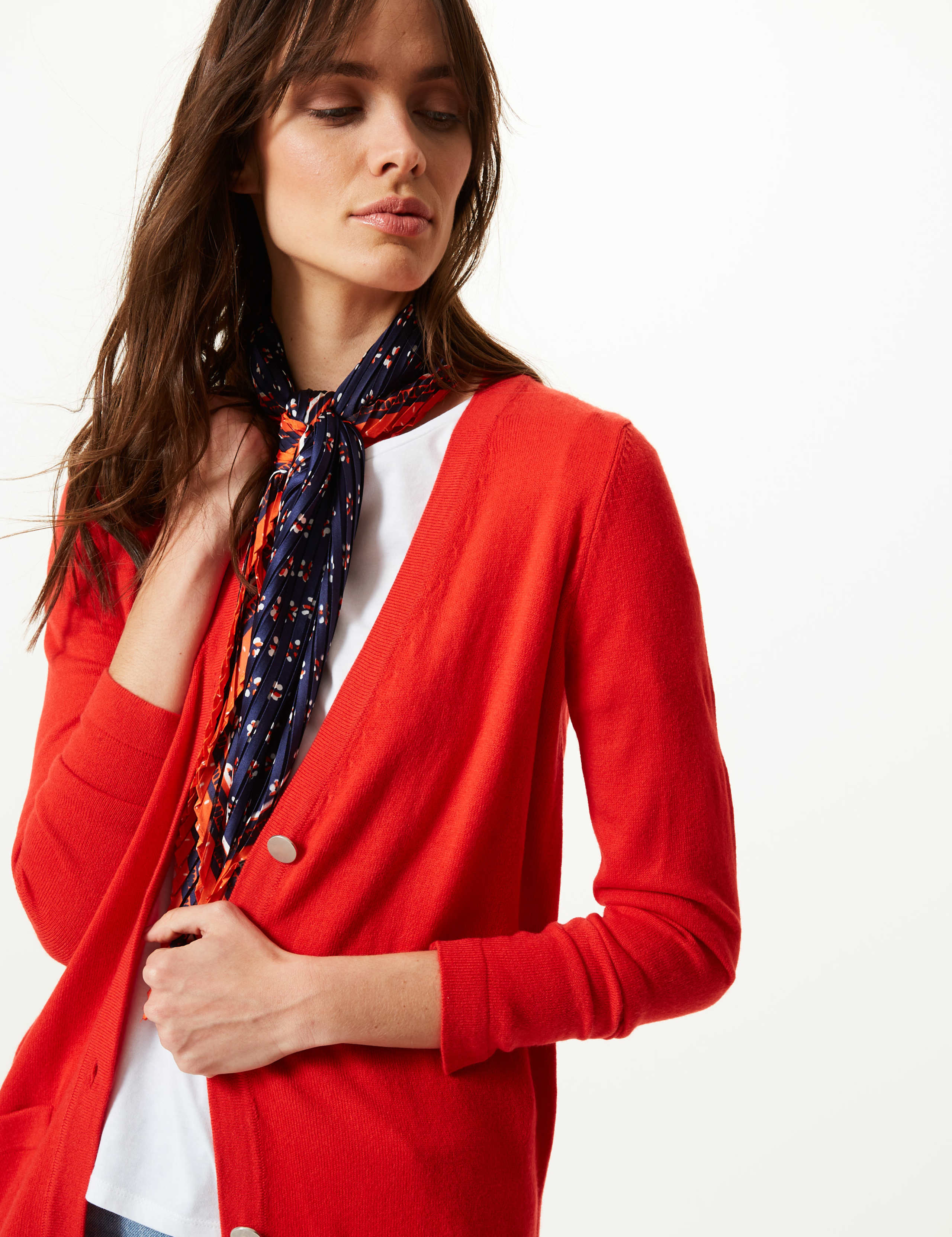 Button Through V-Neck Cardigan 3 of 4