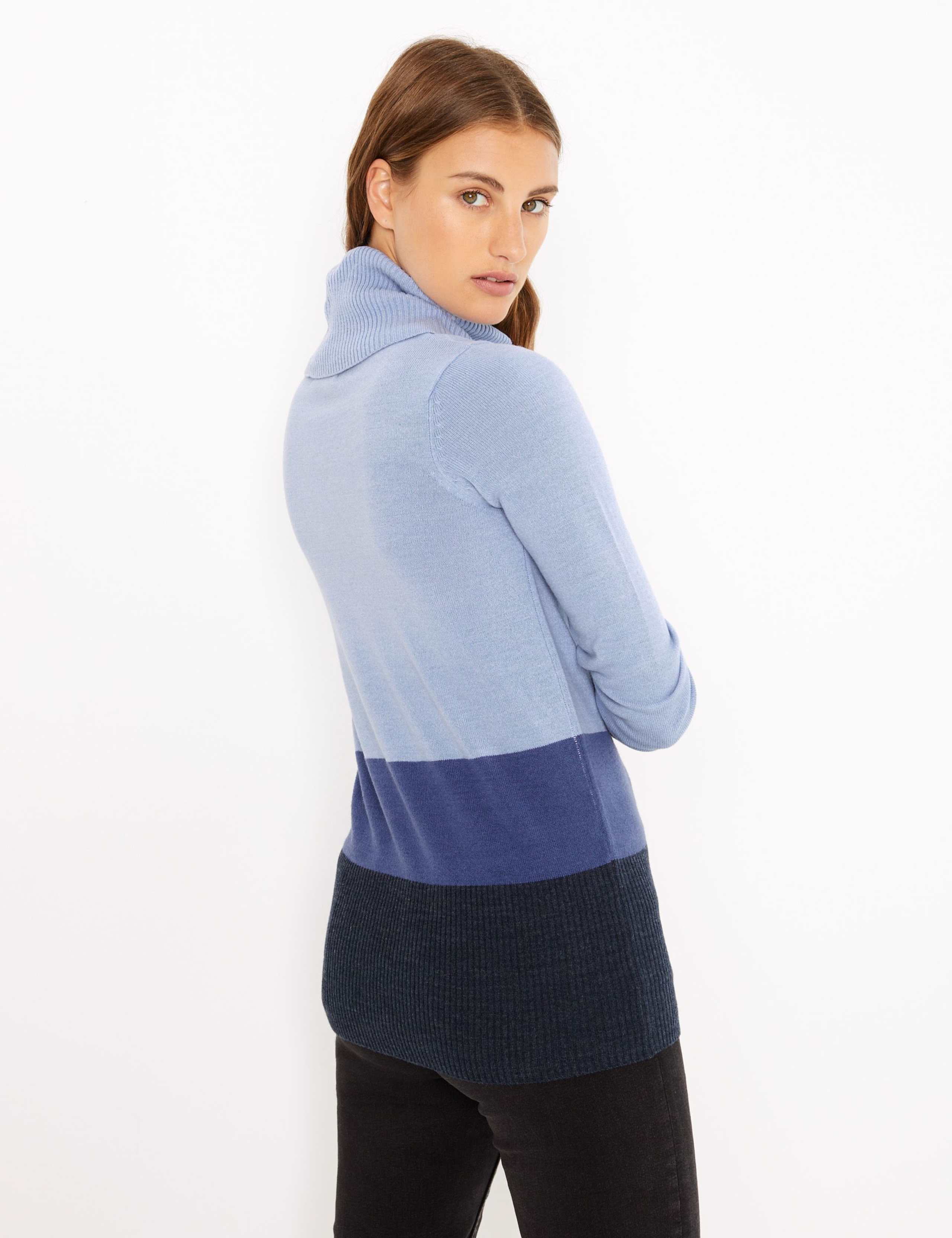 Cashmilon™ Colour Block Cowl Neck Jumper 4 of 4