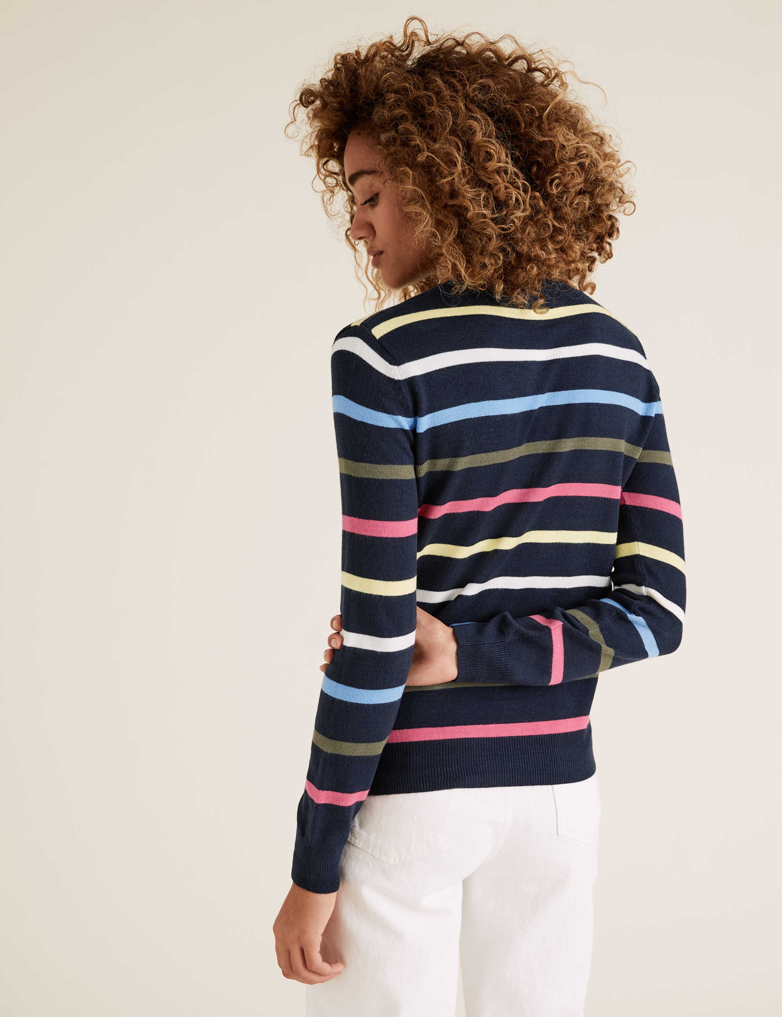 Supersoft Striped Crew Neck Jumper 3 of 3