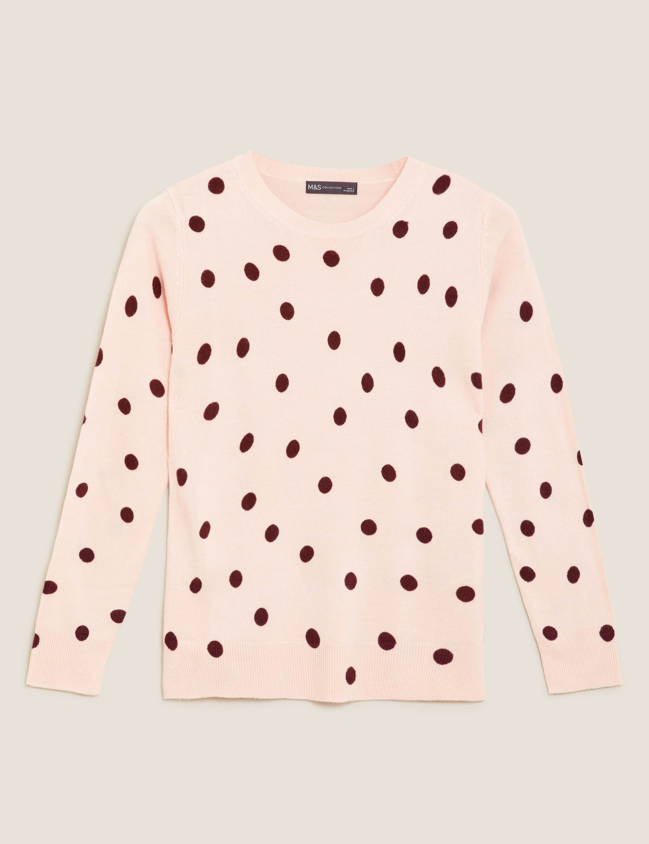 Supersoft Polka Dot Crew Neck Jumper 1 of 1