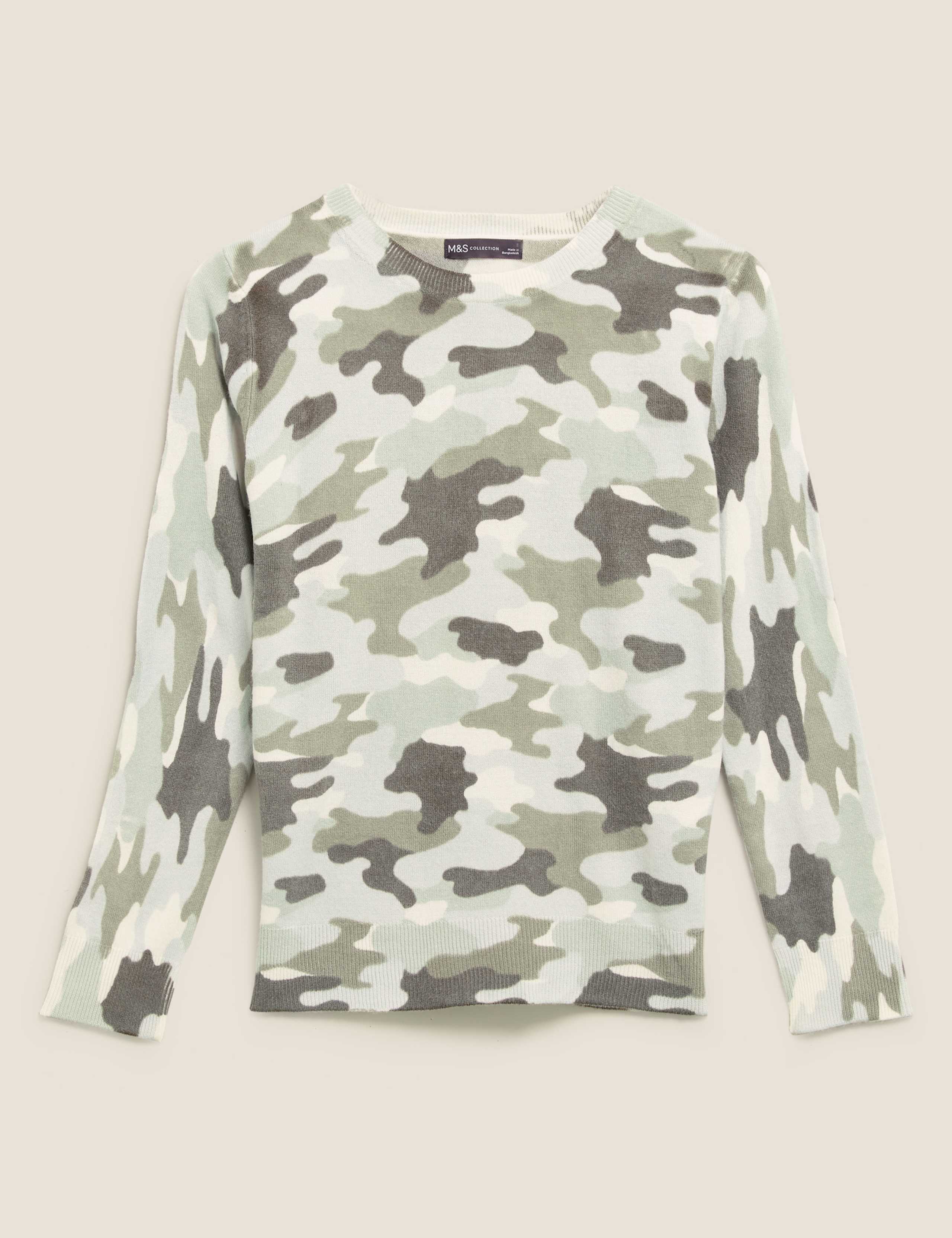 Supersoft Camo Crew Neck Jumper 2 of 4