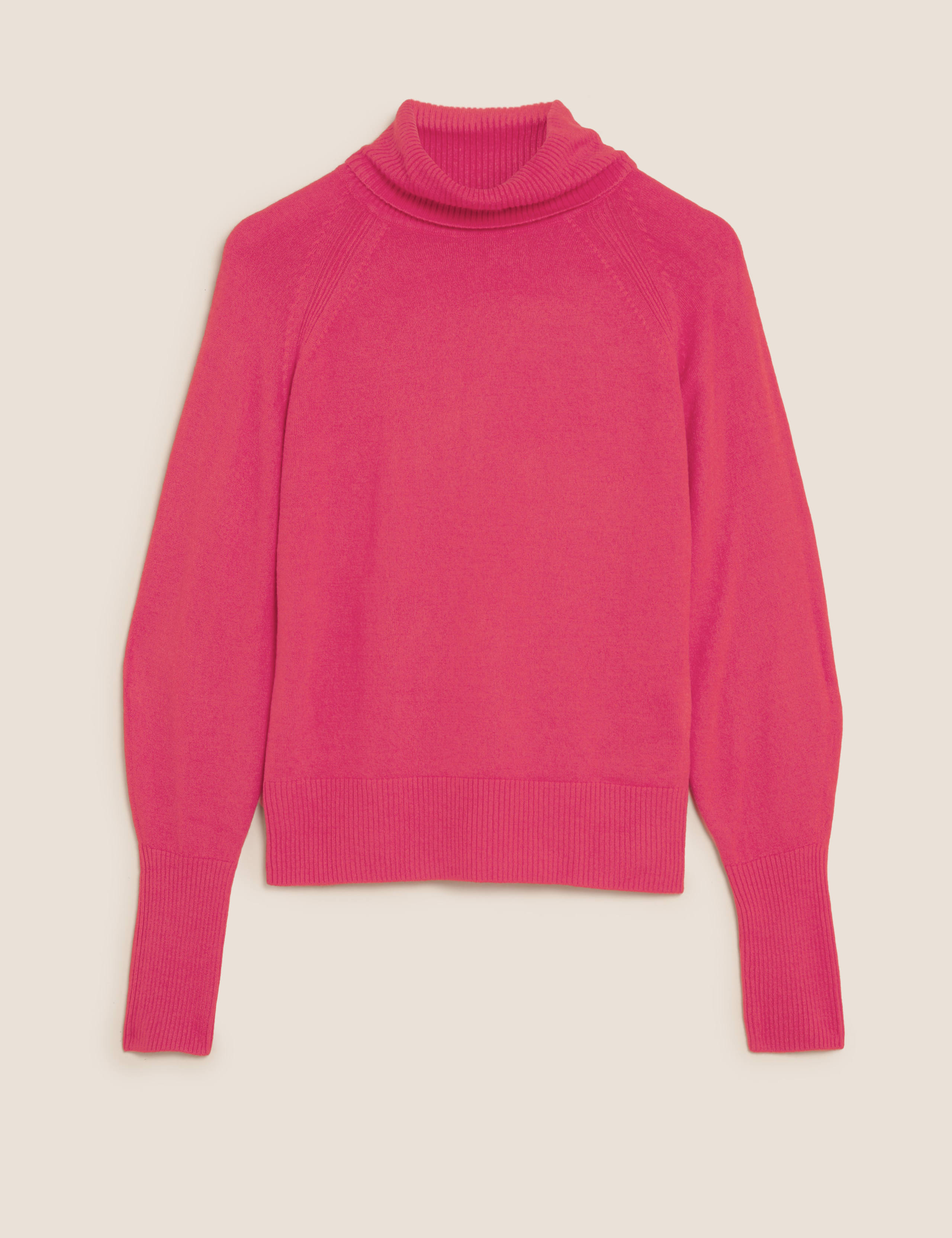 Supersoft Roll Neck Balloon Sleeve Jumper 2 of 6