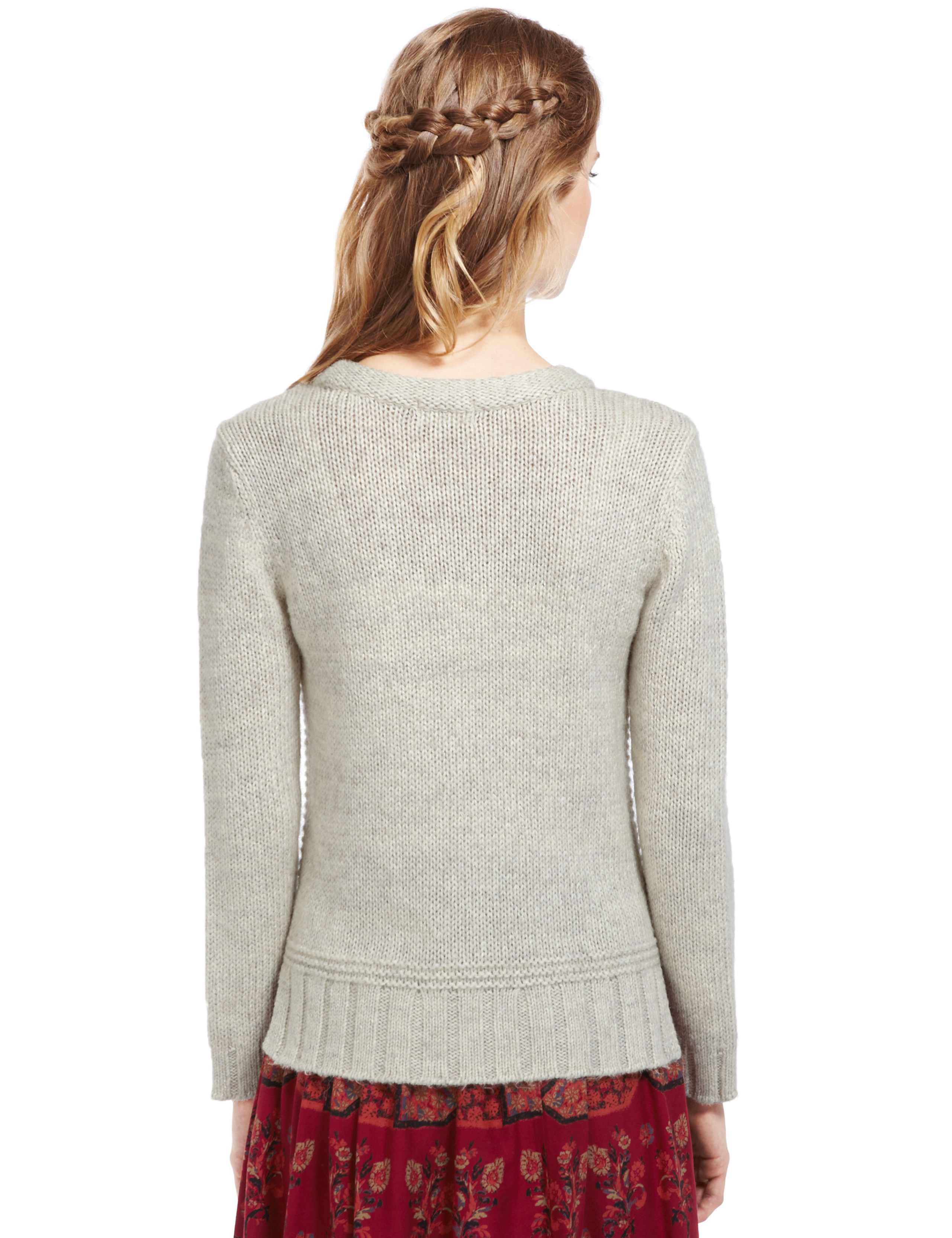 Embroidered Floral Jumper with Wool 4 of 4