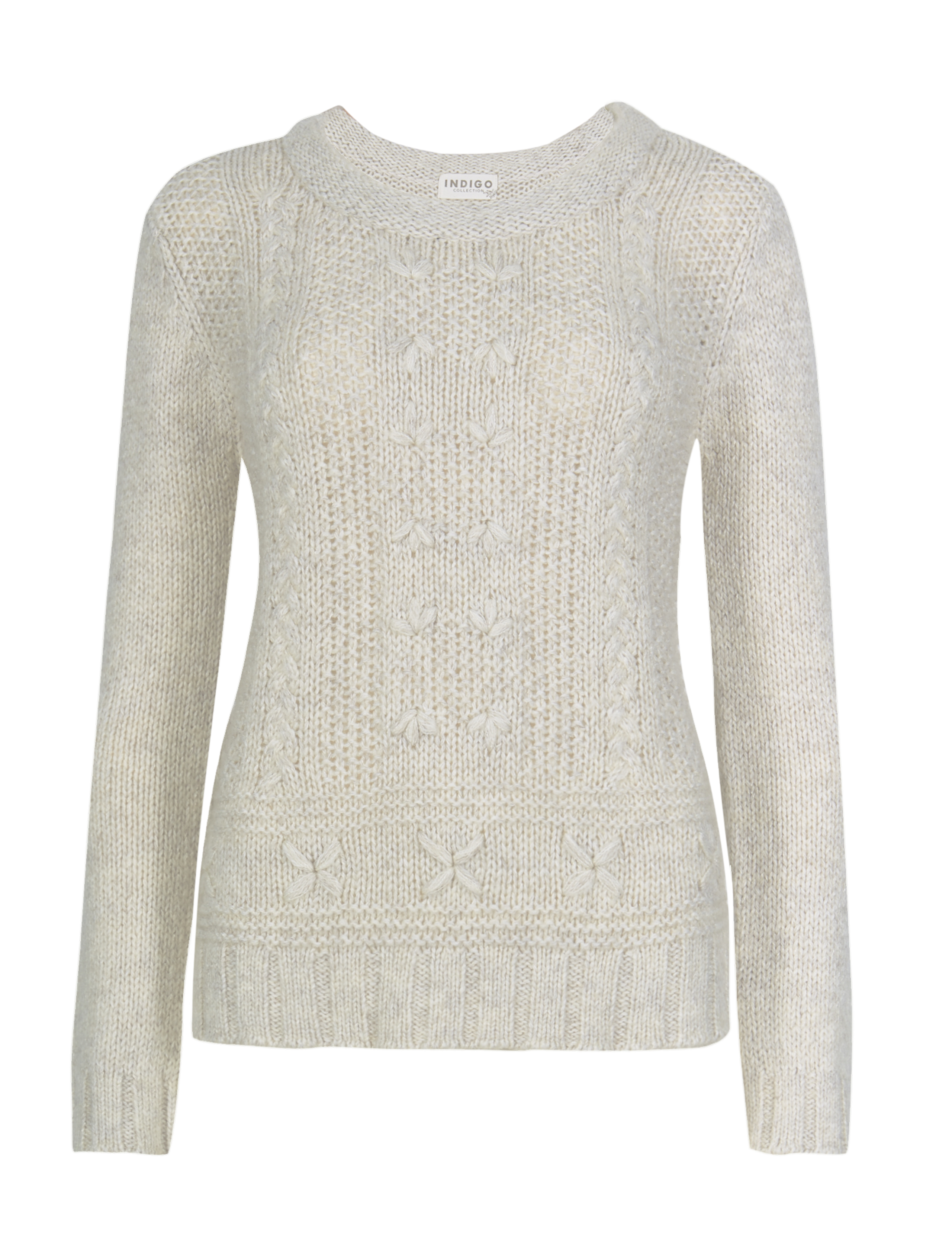 Embroidered Floral Jumper with Wool 2 of 4