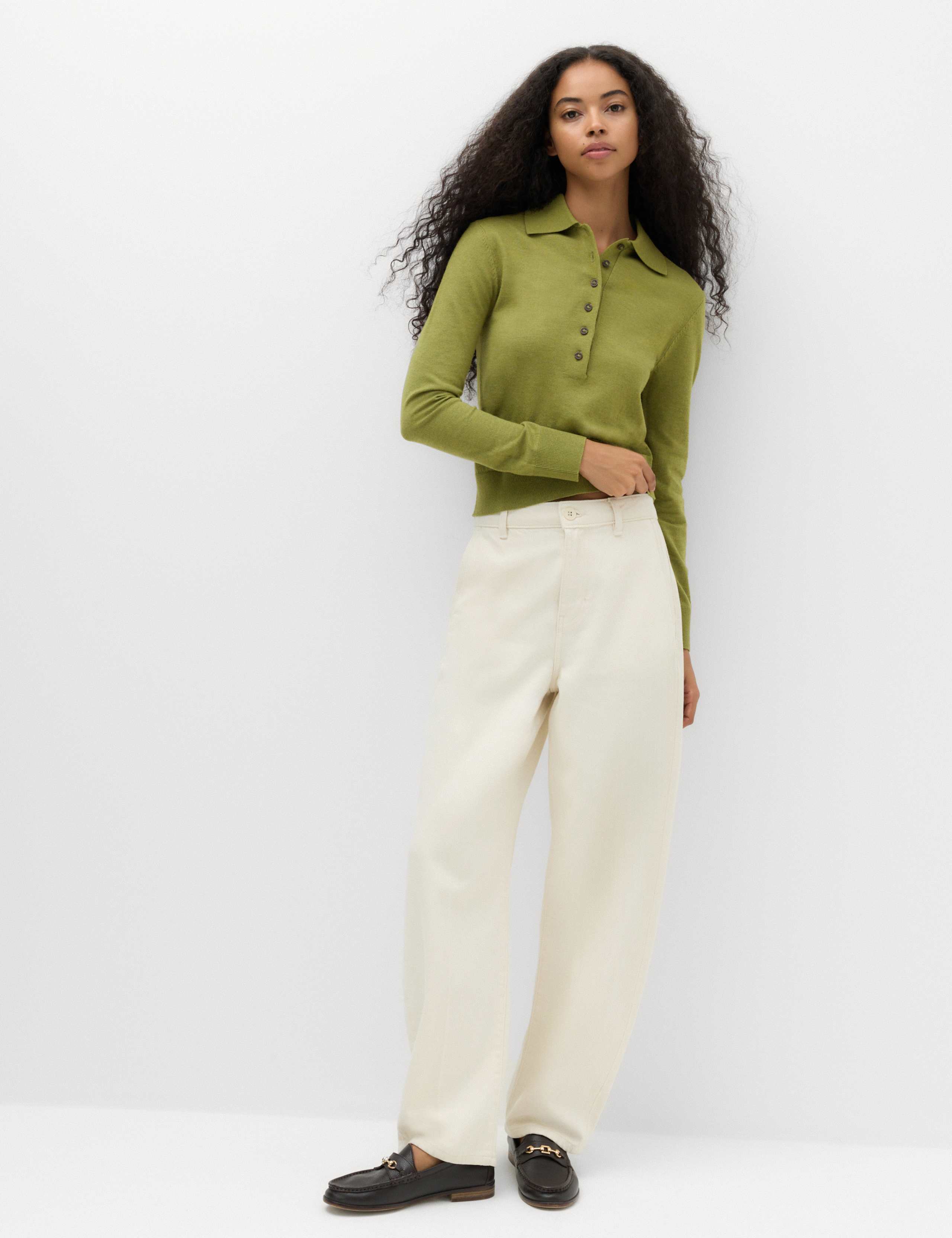 Collared Slim Jumper with Wool 4 of 6