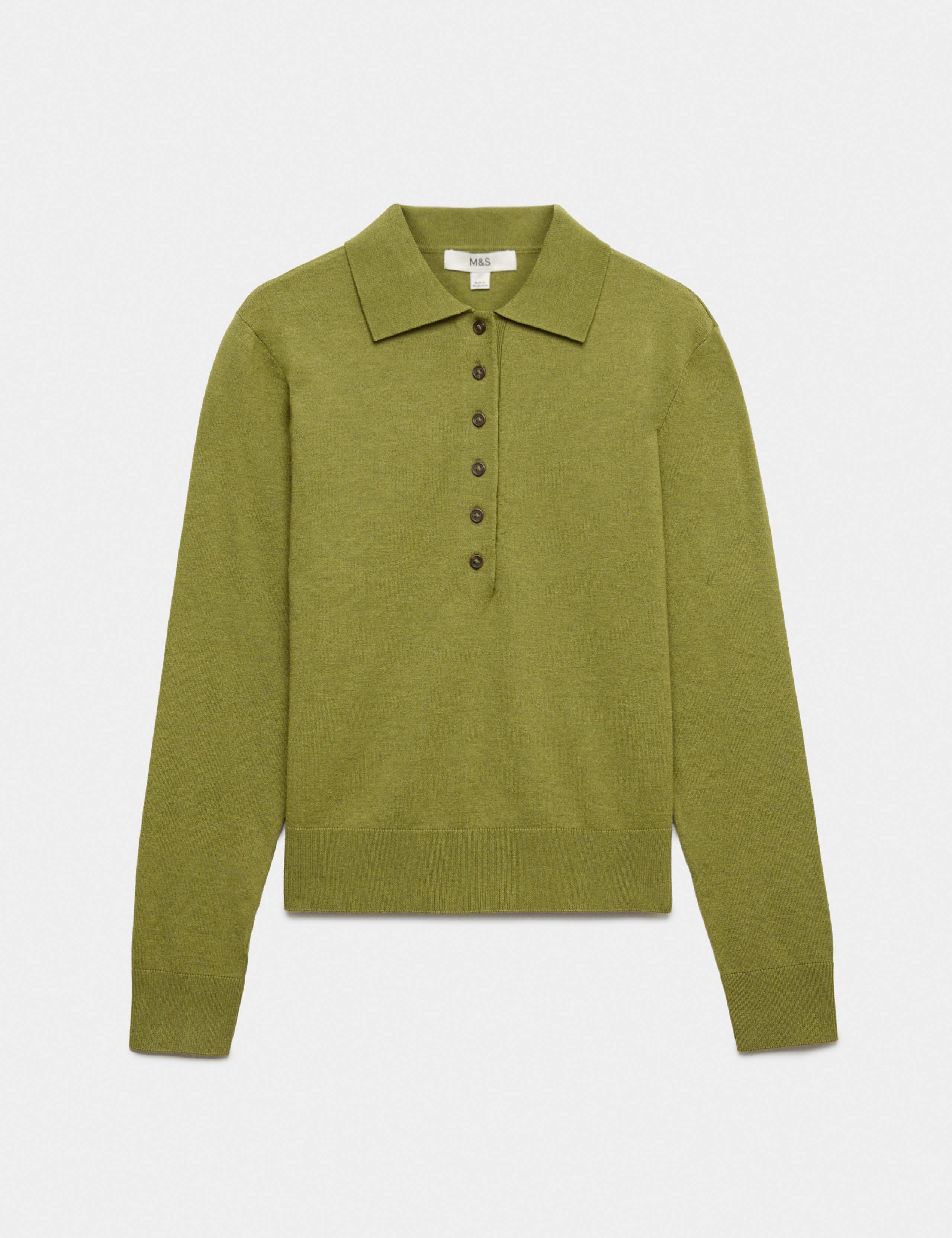 Collared Slim Jumper with Wool 2 of 6