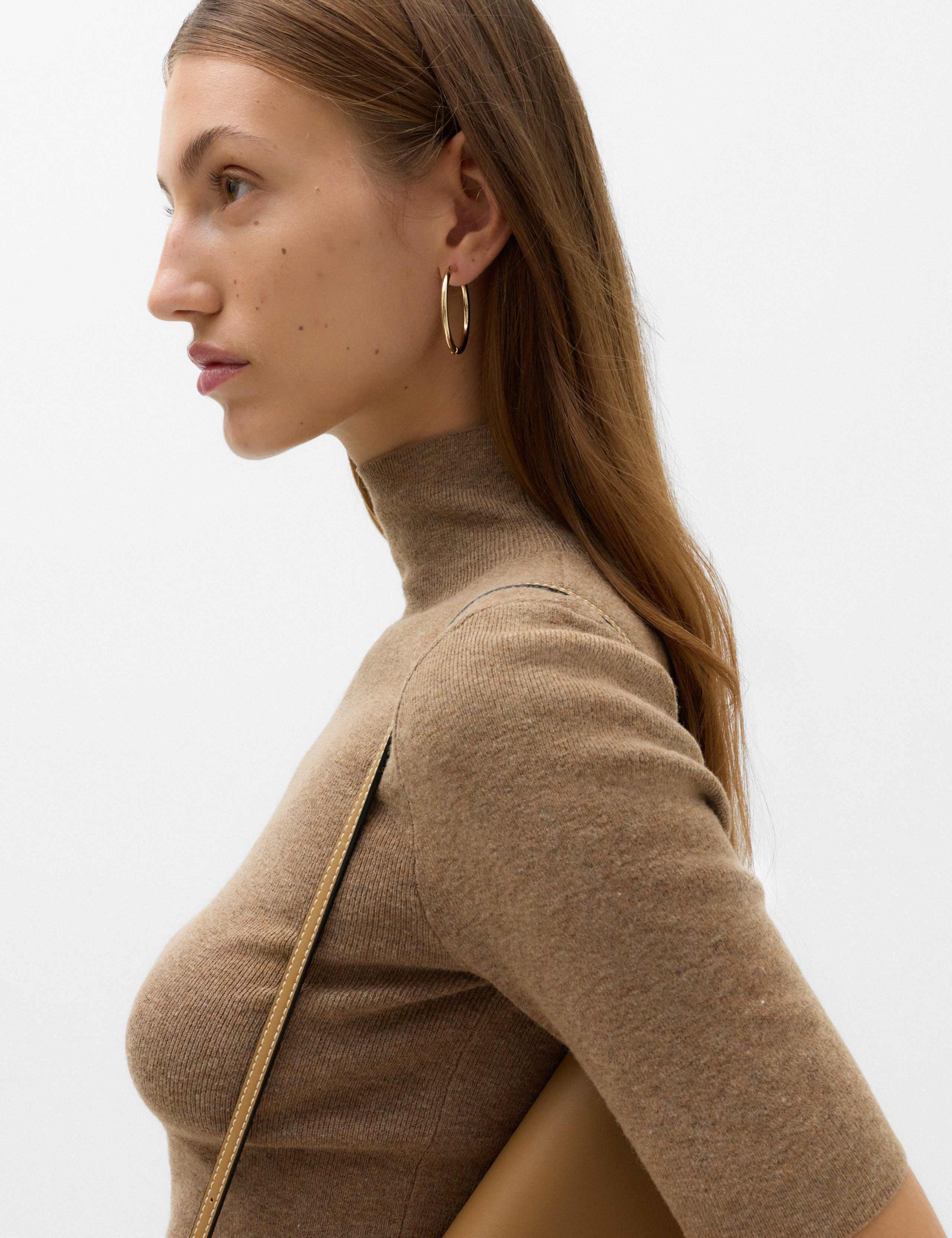 2 Pack Funnel Neck Slim Fit Knitted Top With Wool 3 of 7