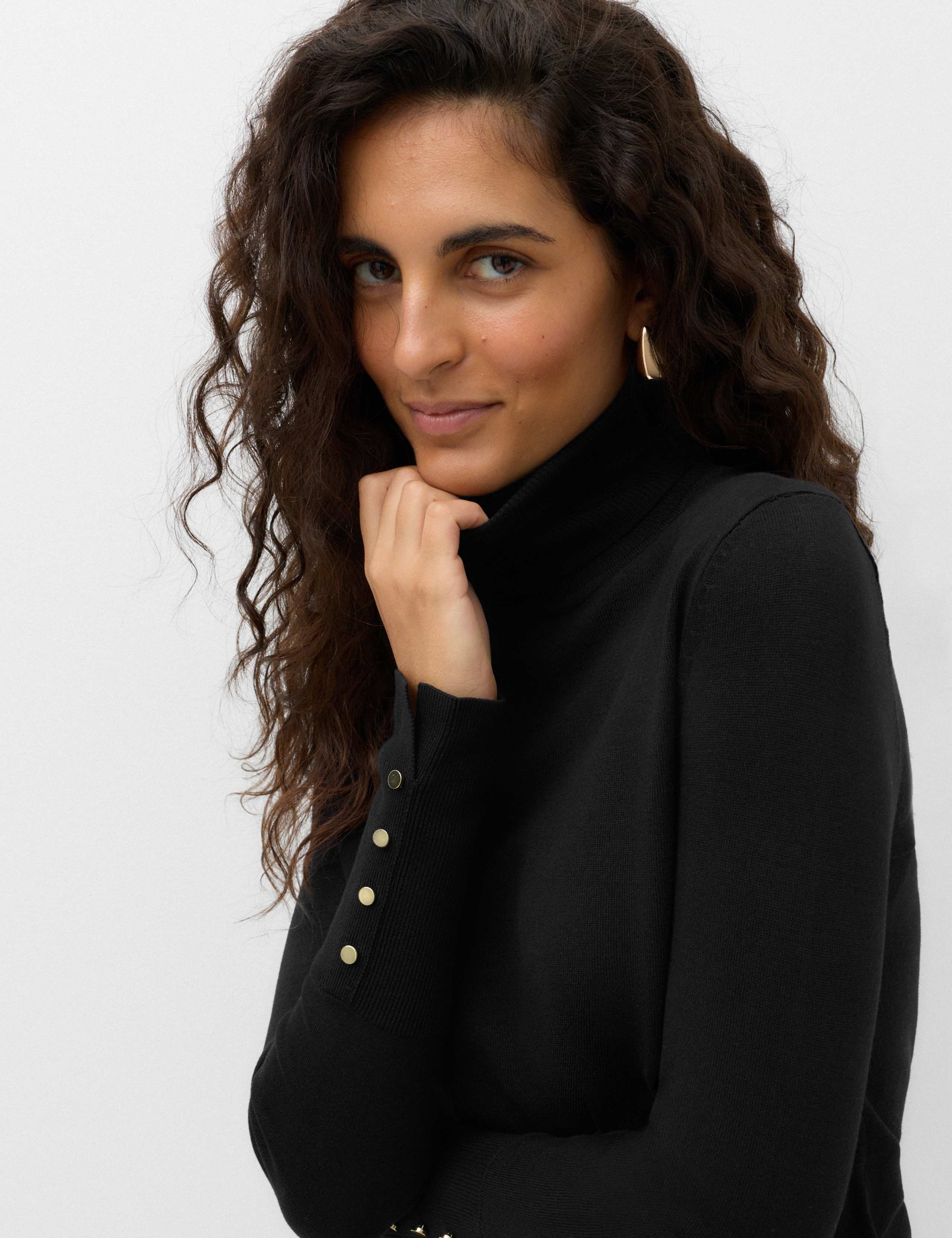 Slim Fit Roll Neck Fitted Jumper 5 of 6