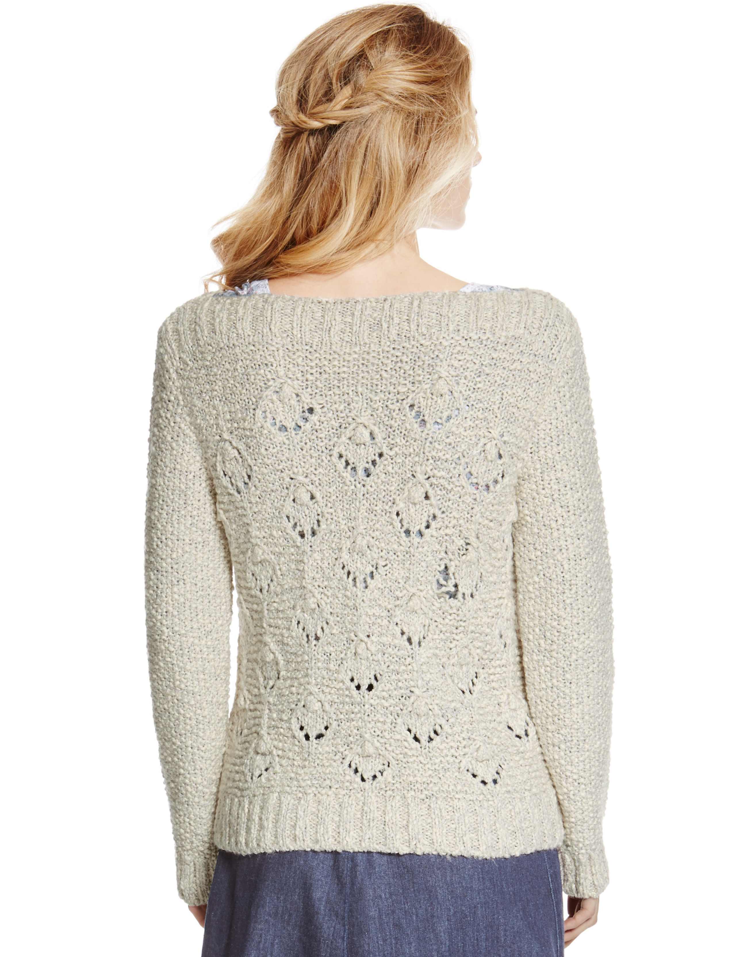 Cotton Rich Diamond Bobble Jumper 4 of 4