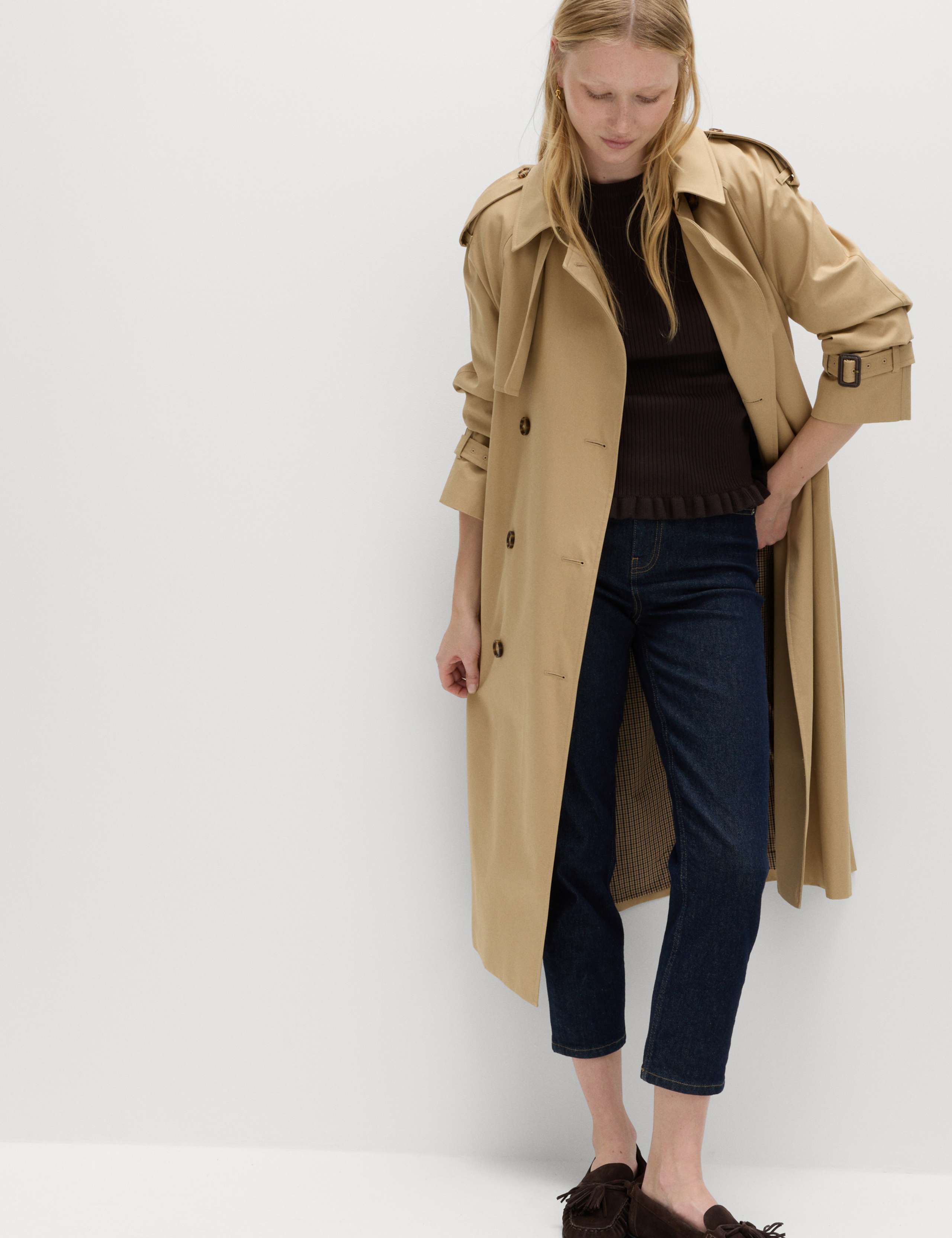 Ribbed Frill Detail Knitted Top 3 of 5