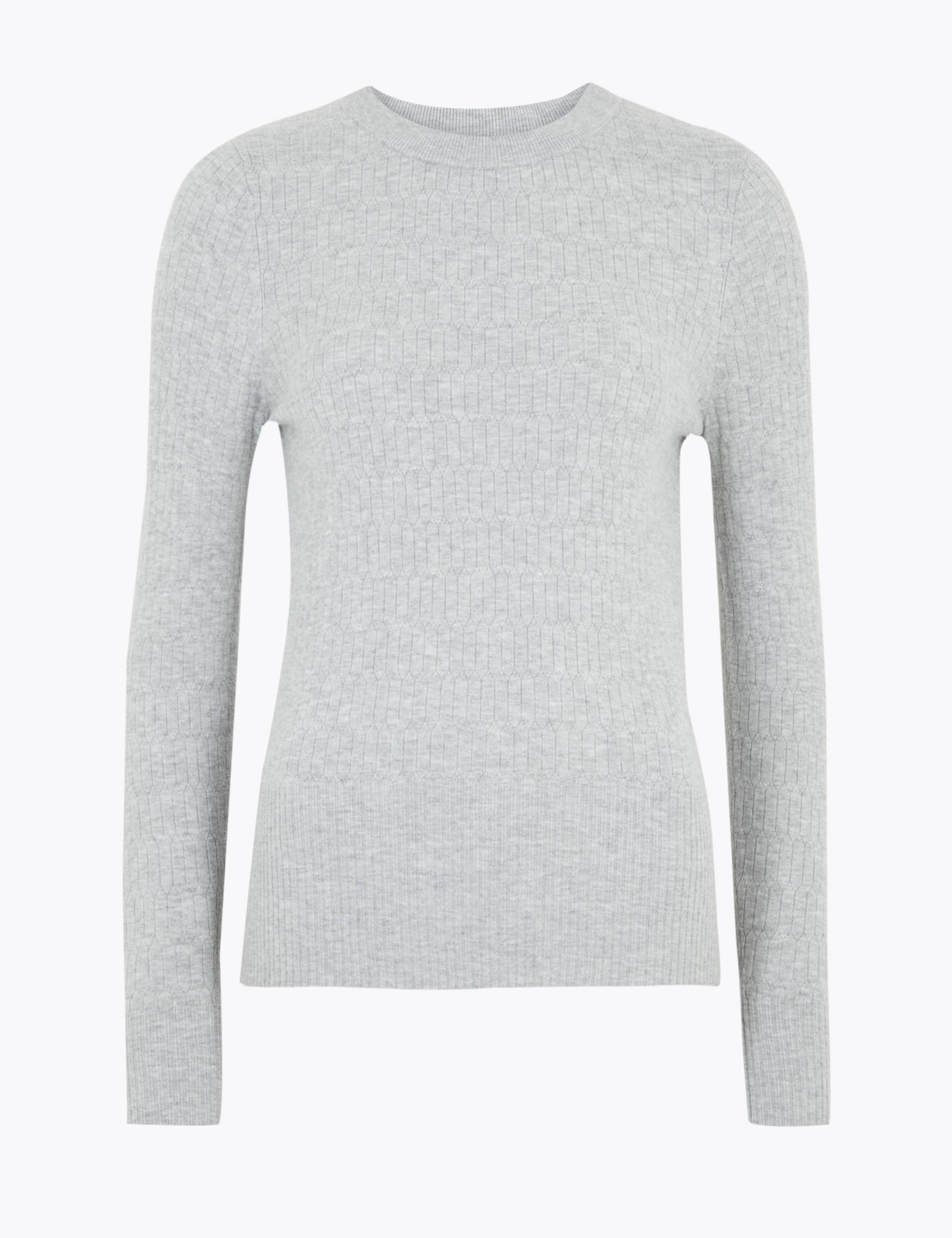 Soft Touch Brick Stitch Crew Neck Jumper 2 of 4