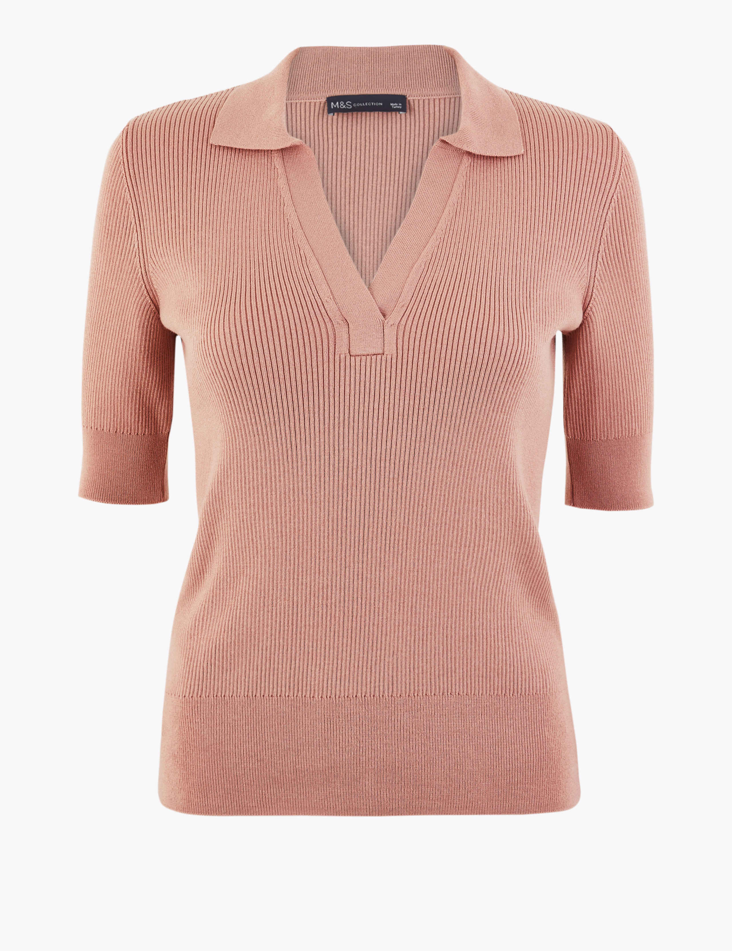 Collared Neck Short Sleeve Jumper 2 of 4