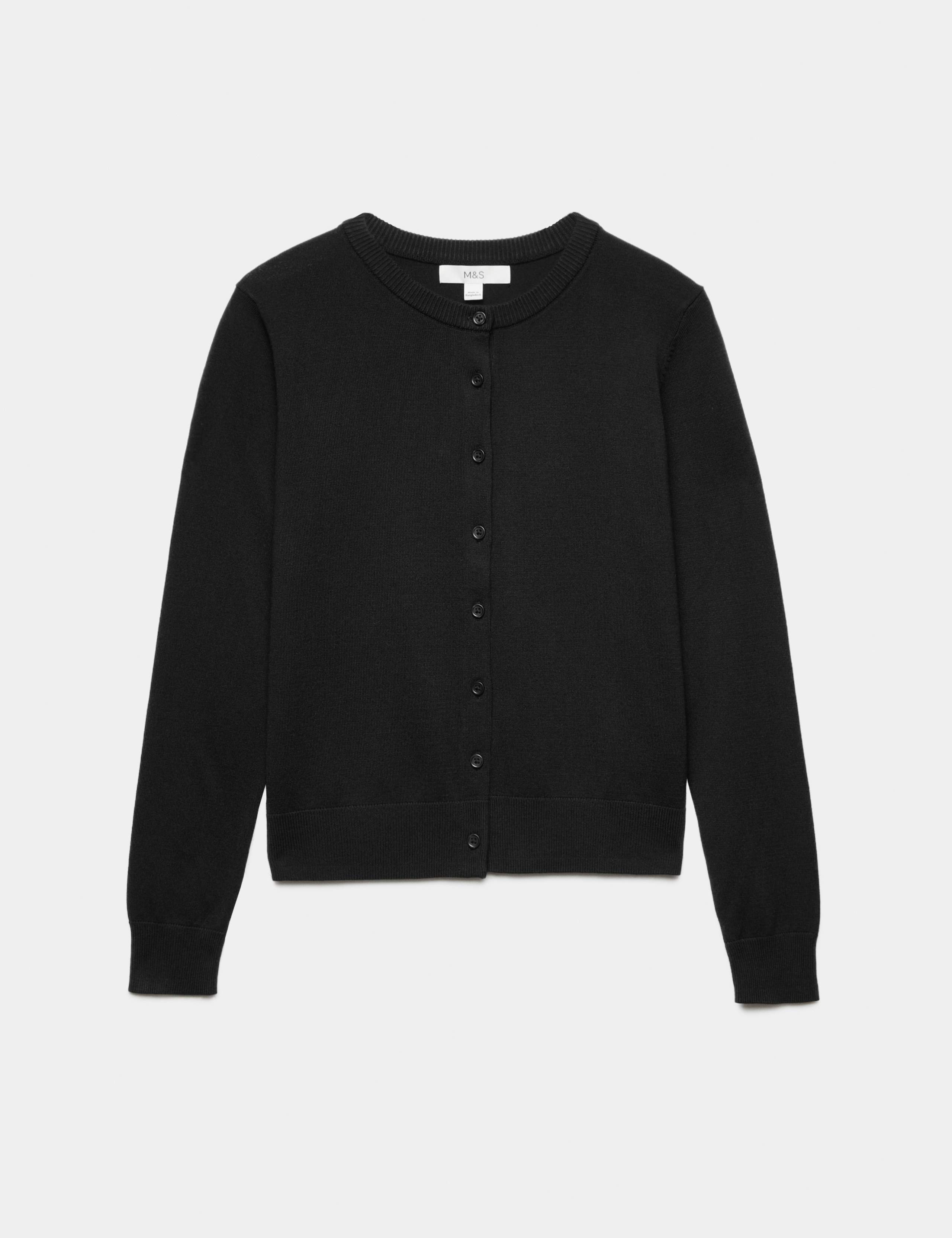 Crew Neck Button Through Cardigan 1 of 1