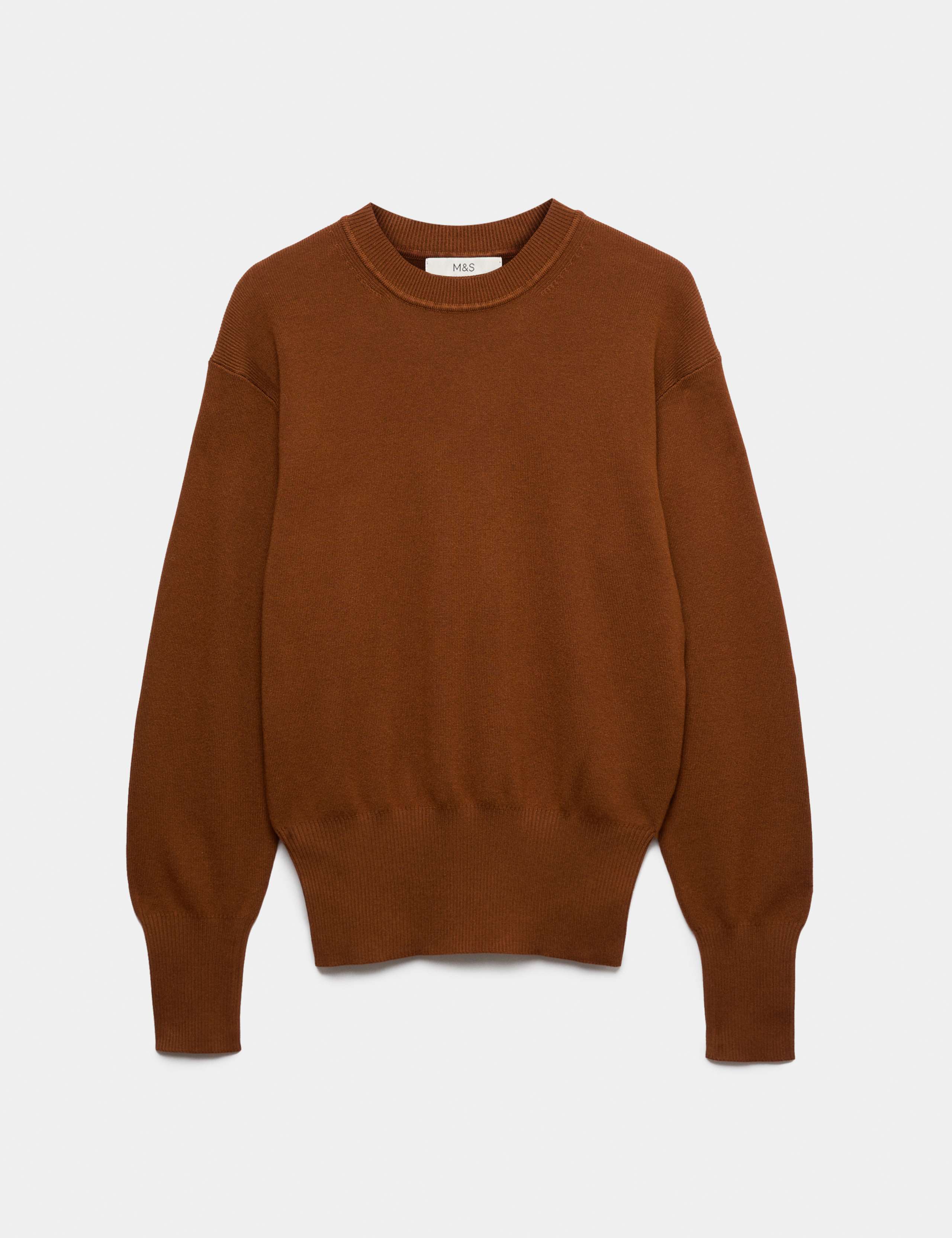 Crew Neck Waisted Slim Fit Jumper 2 of 6