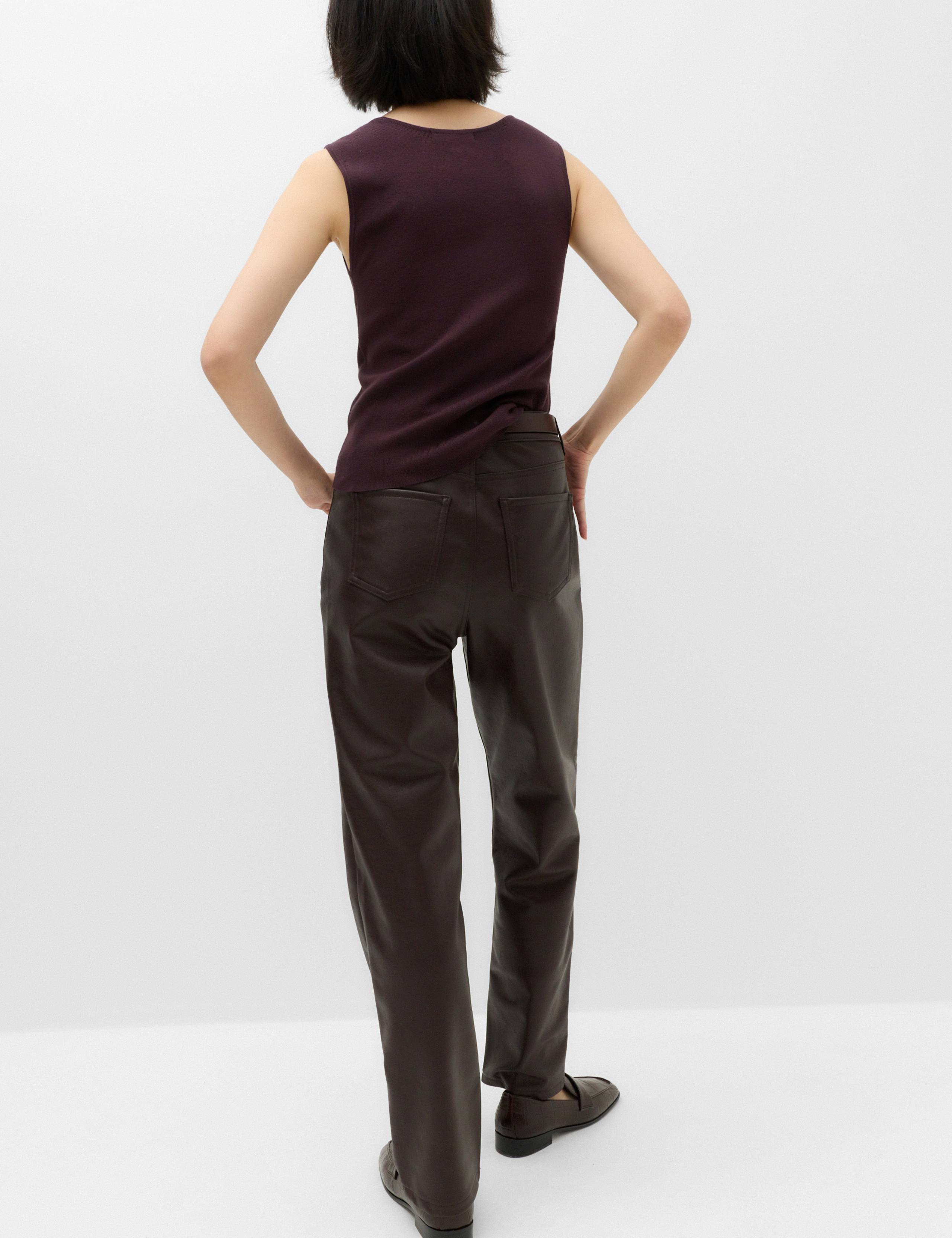 Square Neck Slim Fit Knitted Vest 6 of 6