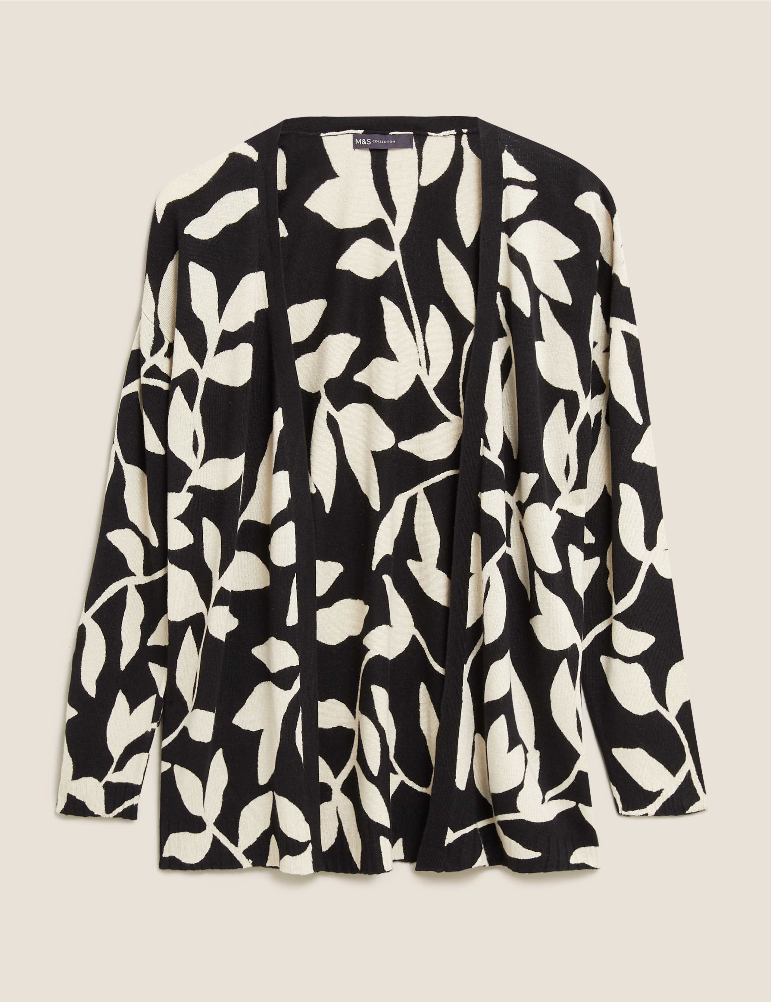 Leaf Print Longline Cardigan 2 of 5