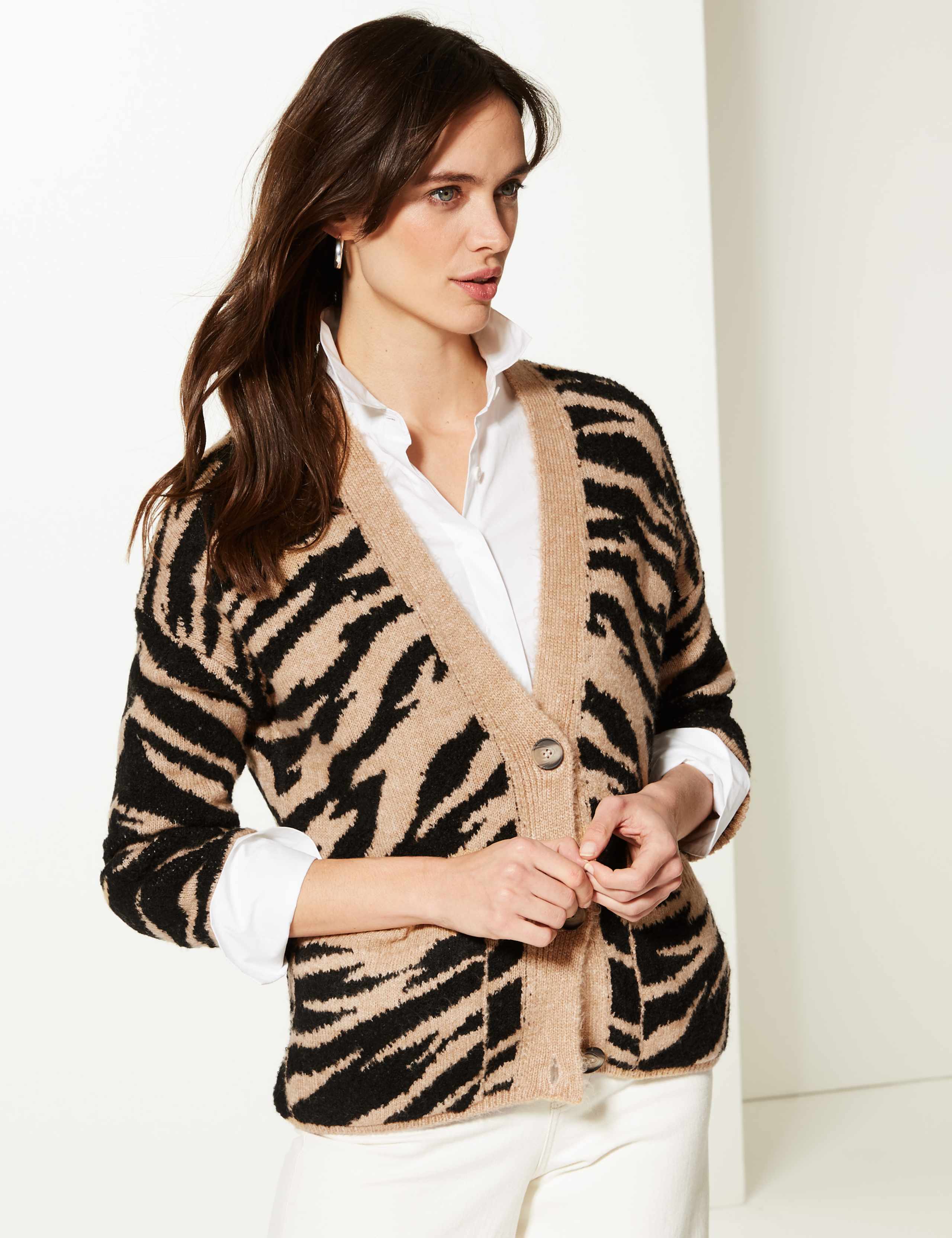 Animal Print Cardigan 1 of 4
