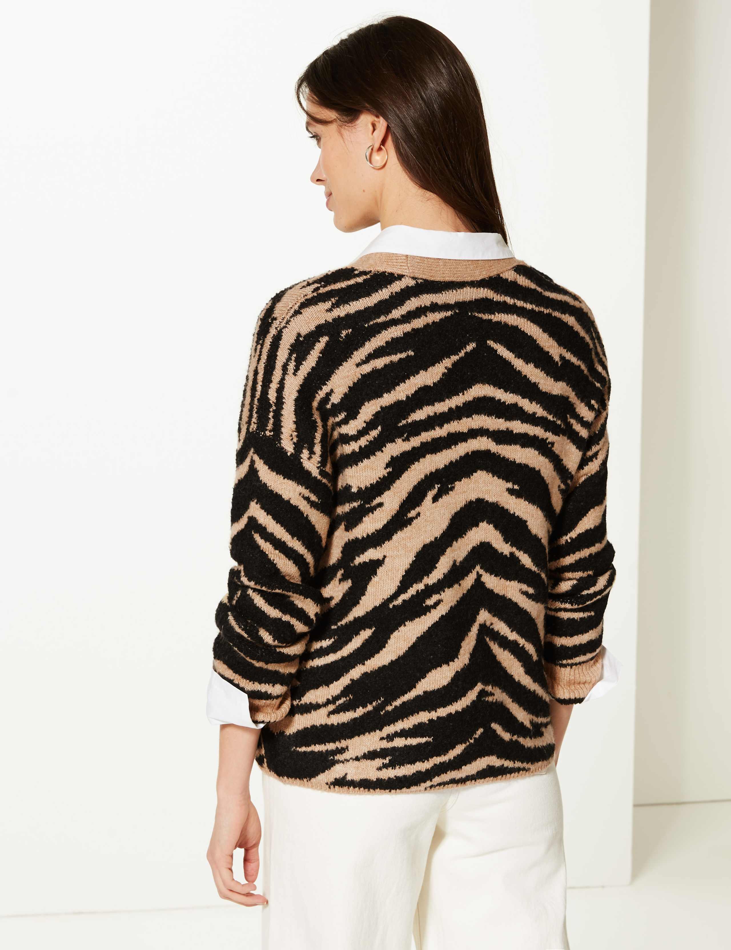 Animal Print Cardigan 3 of 4