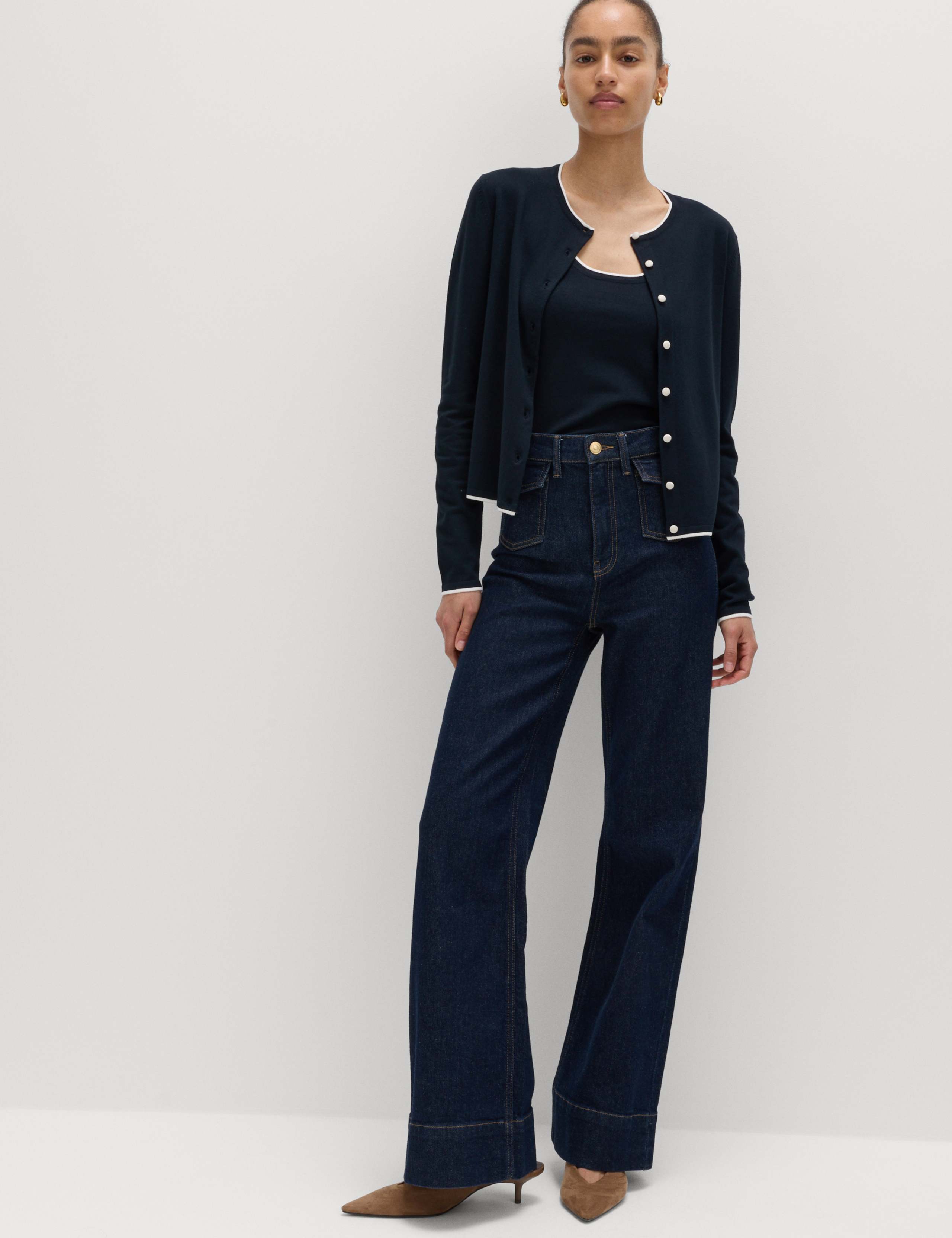 Tipped Detail Slim Fit Cardigan 4 of 6