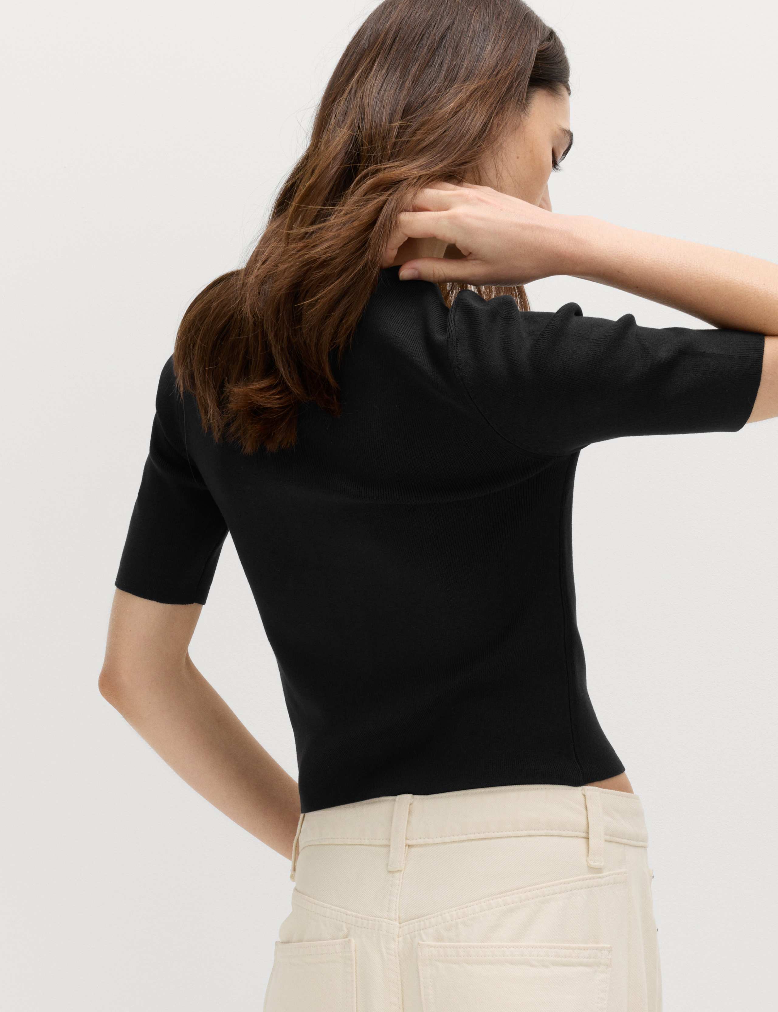 Crew Neck Cropped Cardigan 5 of 6