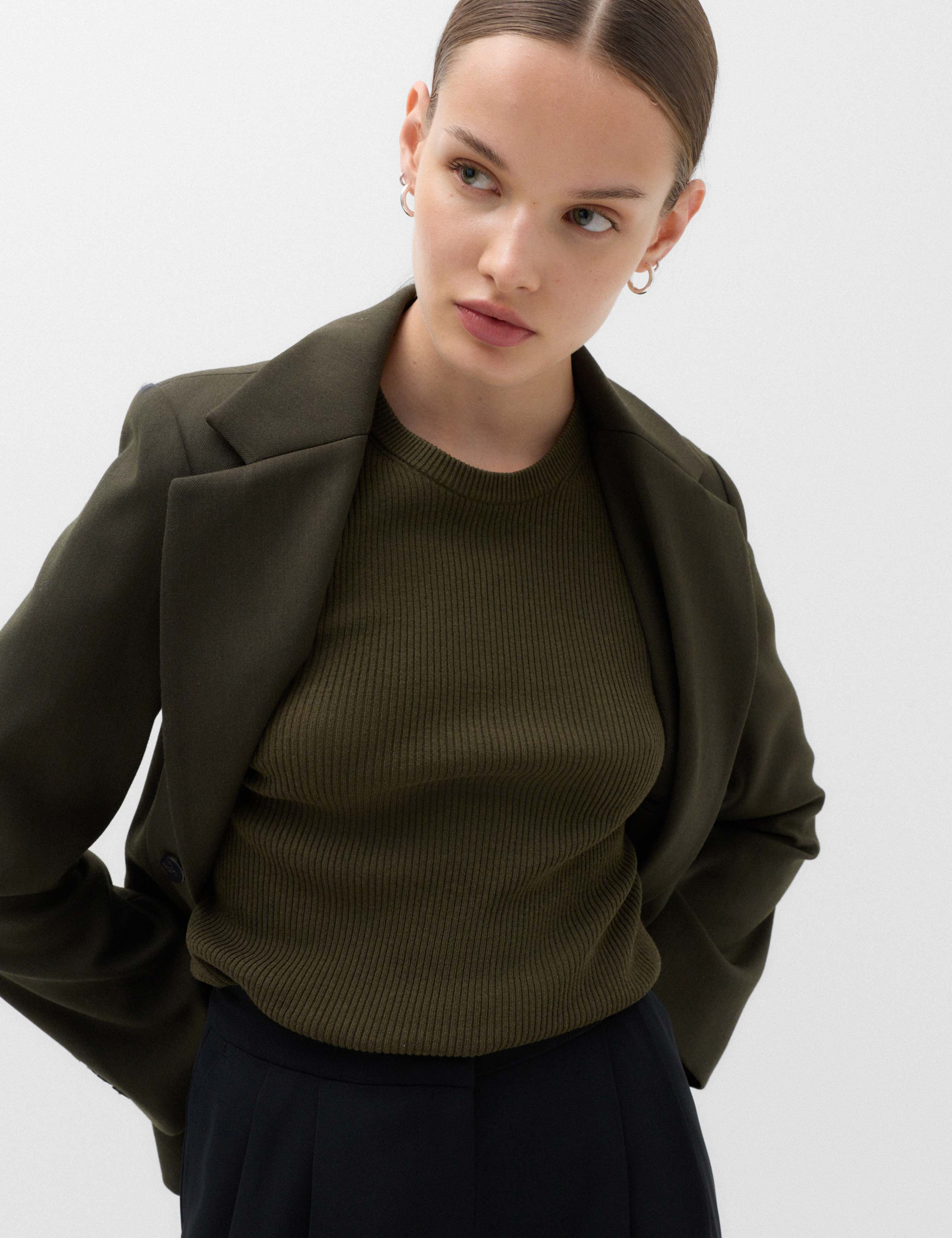 2 Pack Ribbed Slim Fit Jumpers 3 of 5