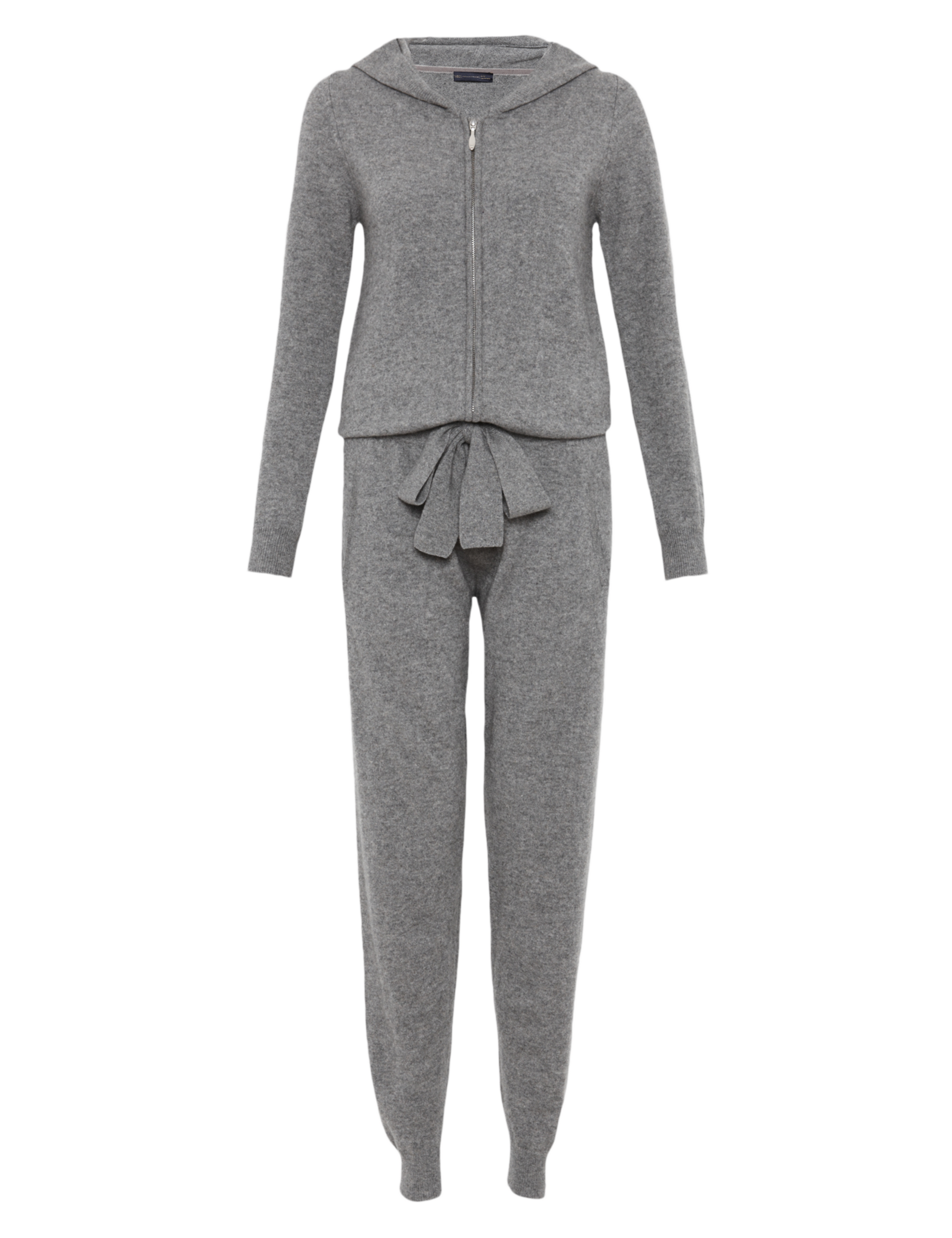 Pure Cashmere Hooded Knitted Onesie 2 of 6