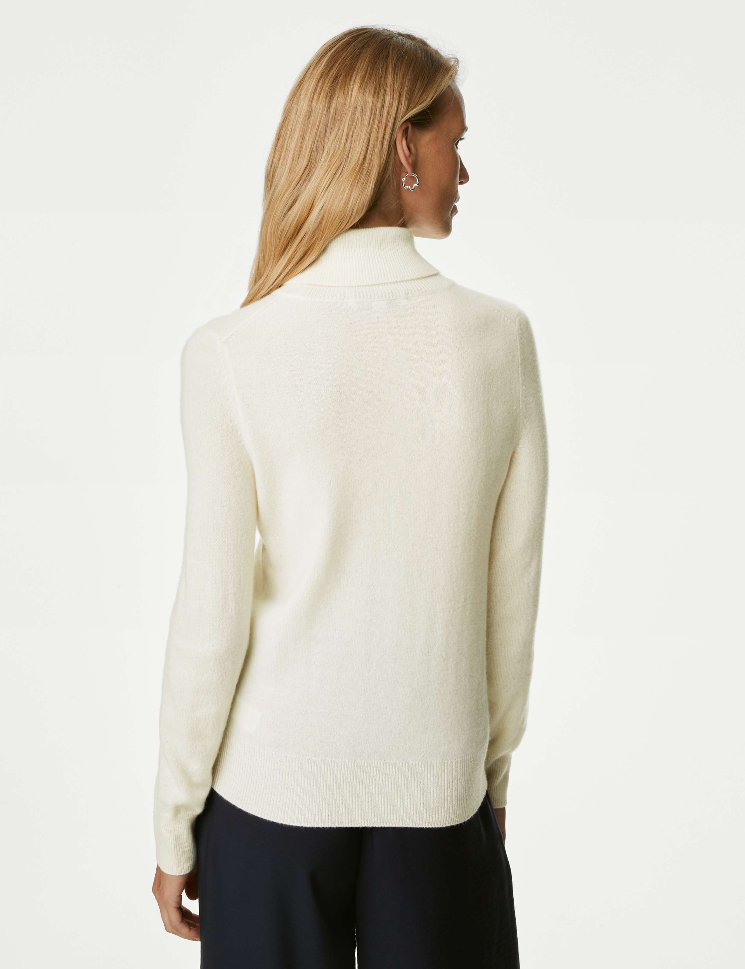 Pure Cashmere Roll Neck Jumper 5 of 6